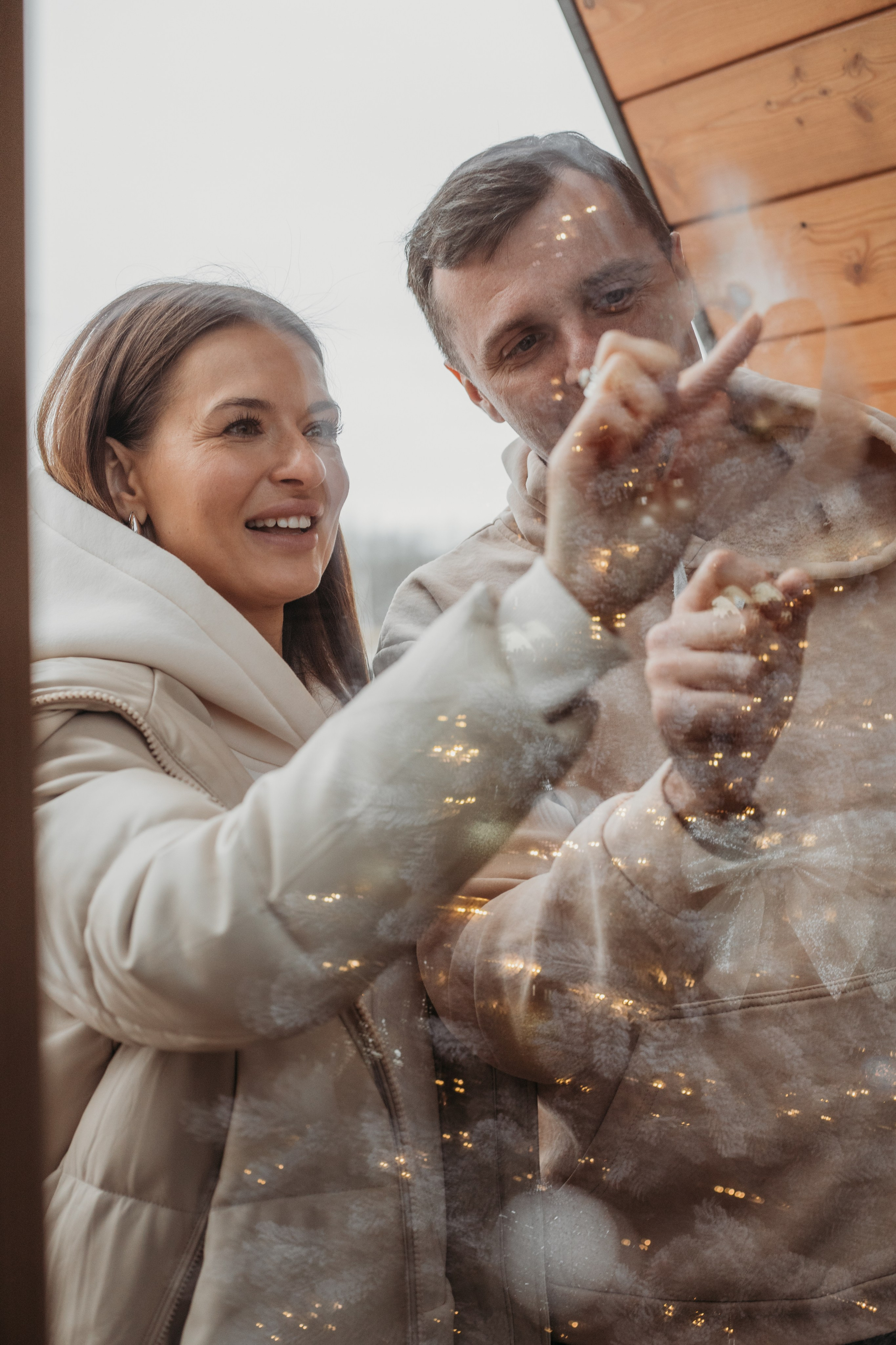 Новогодняя съемка в домике, для семьи Вероники. Венера Гайн. Репортажный фотограф  Тюмень. Обучение фотографии с 0