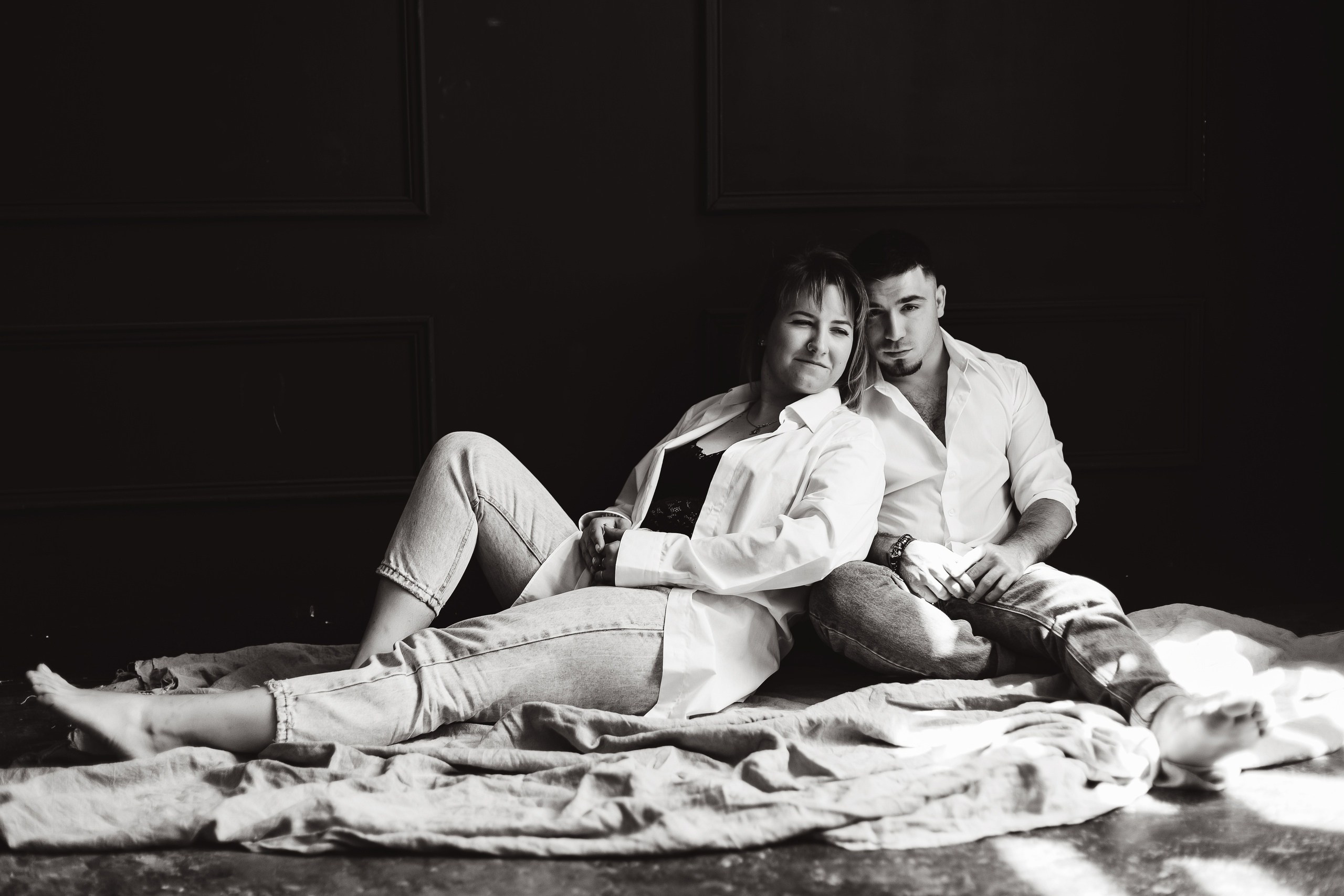 Фотосессия для влюбленных в черно-белом цвете. Фотограф в Подольске — Мария Бучнева