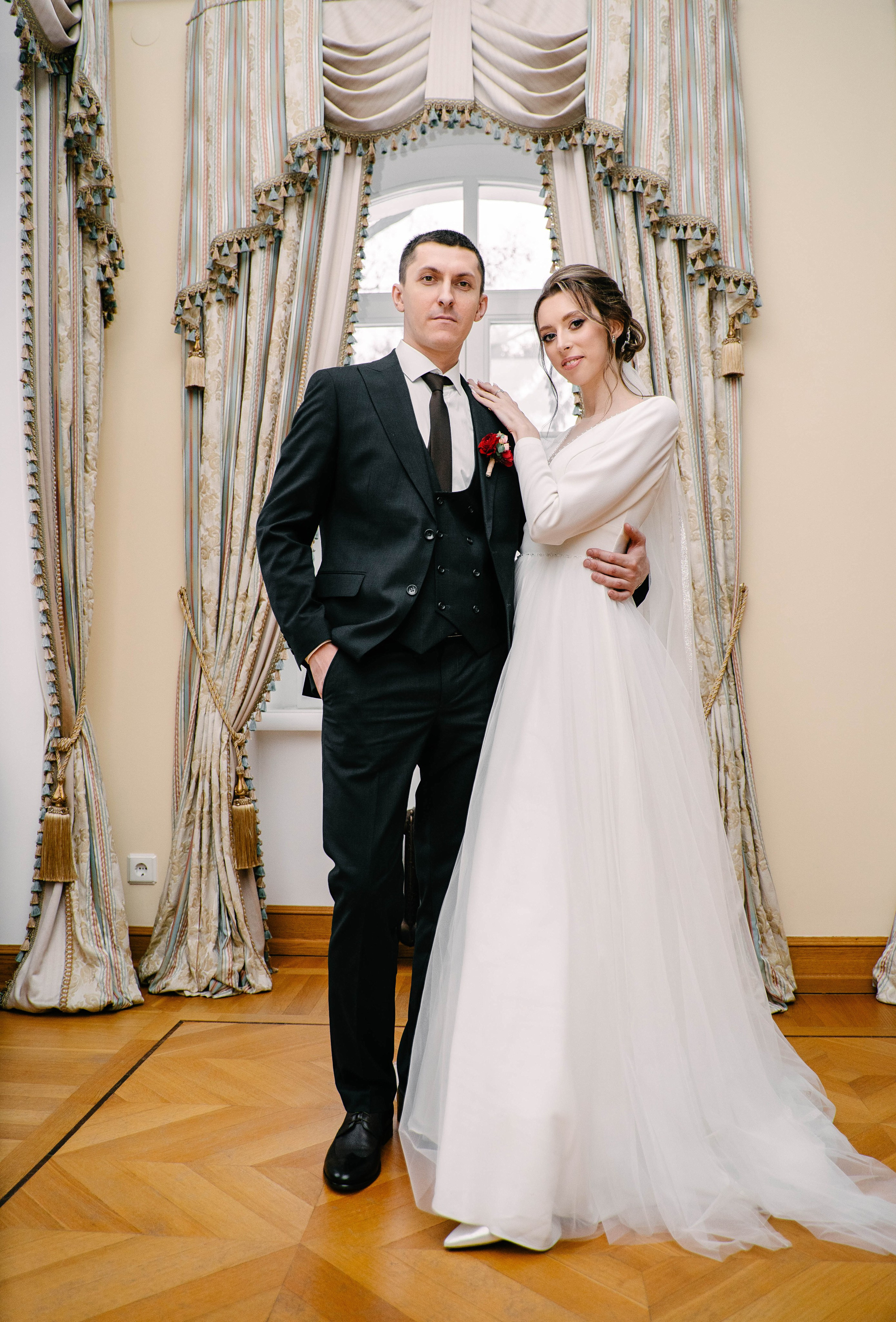 Зимняя свадебная фотосессия молодоженов. Свадебный и семейный фотограф из Воронежа|Москвы Бубнова Екатерина