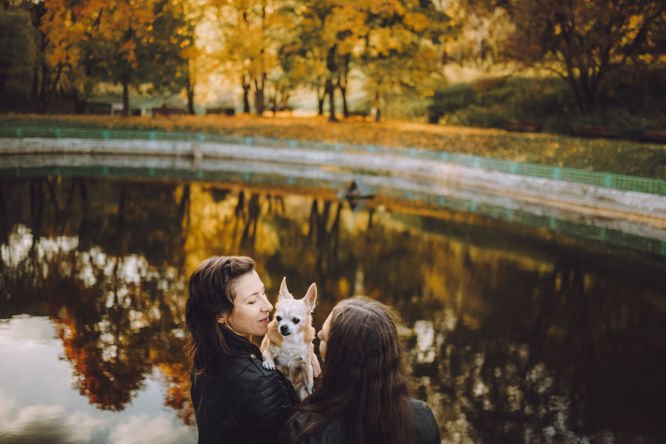 Кристина, Юля и Крэш. Семейный фотограф животных, анималист в Москве Екатерина Киреева