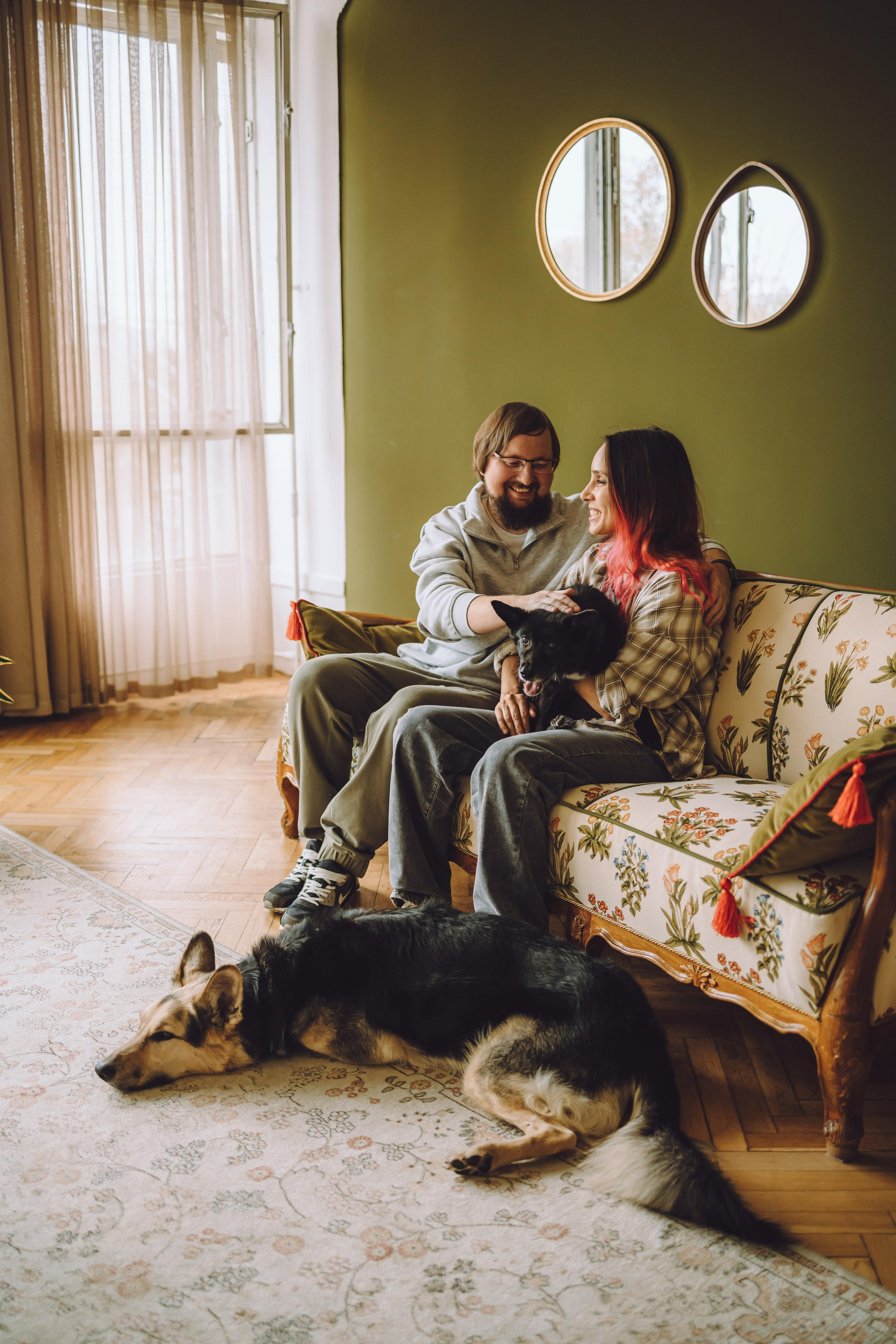 Джессика, Патрик и их семья. Семейный фотограф животных, анималист в Москве Екатерина Киреева