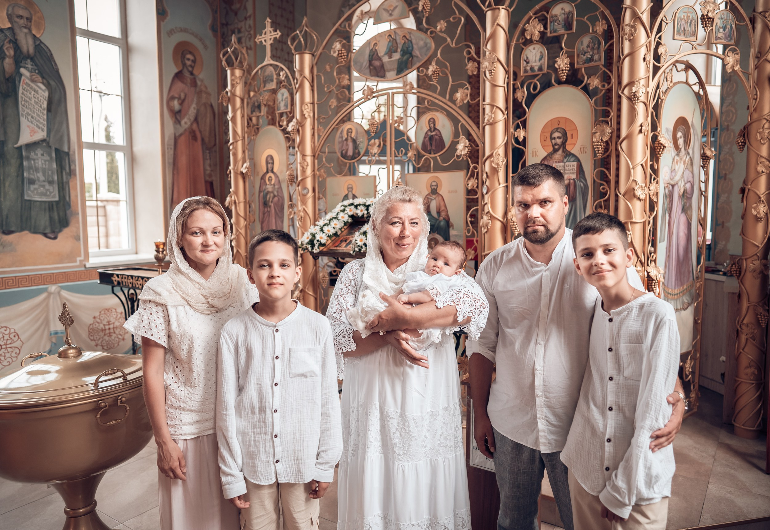 Крещение в храме св.Андрея Первозванного г. Севастополь. Церковный фотограф Севастополь