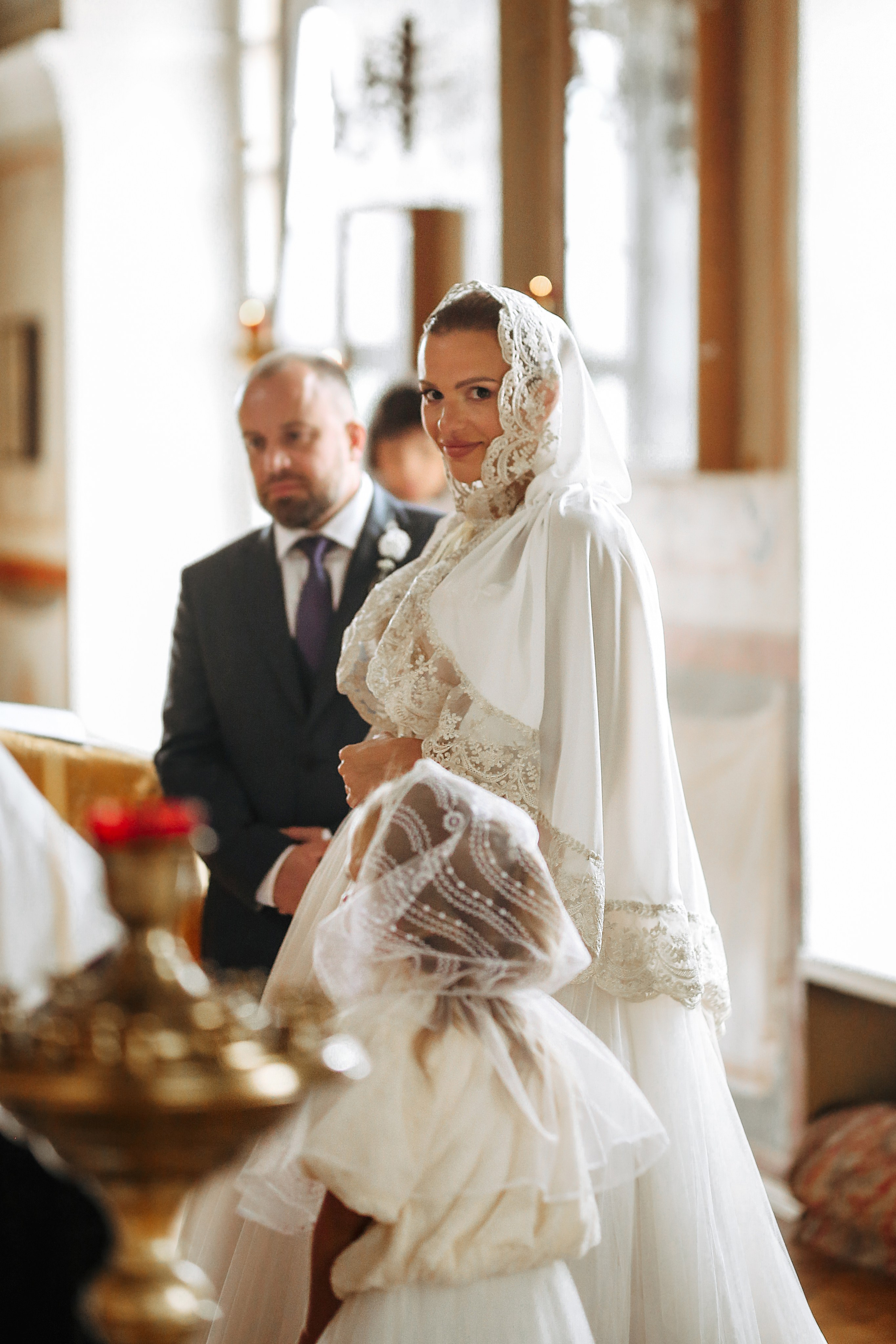 Венчание в Никольском Храме Зеленоград. Фотограф Анастасия Залевская