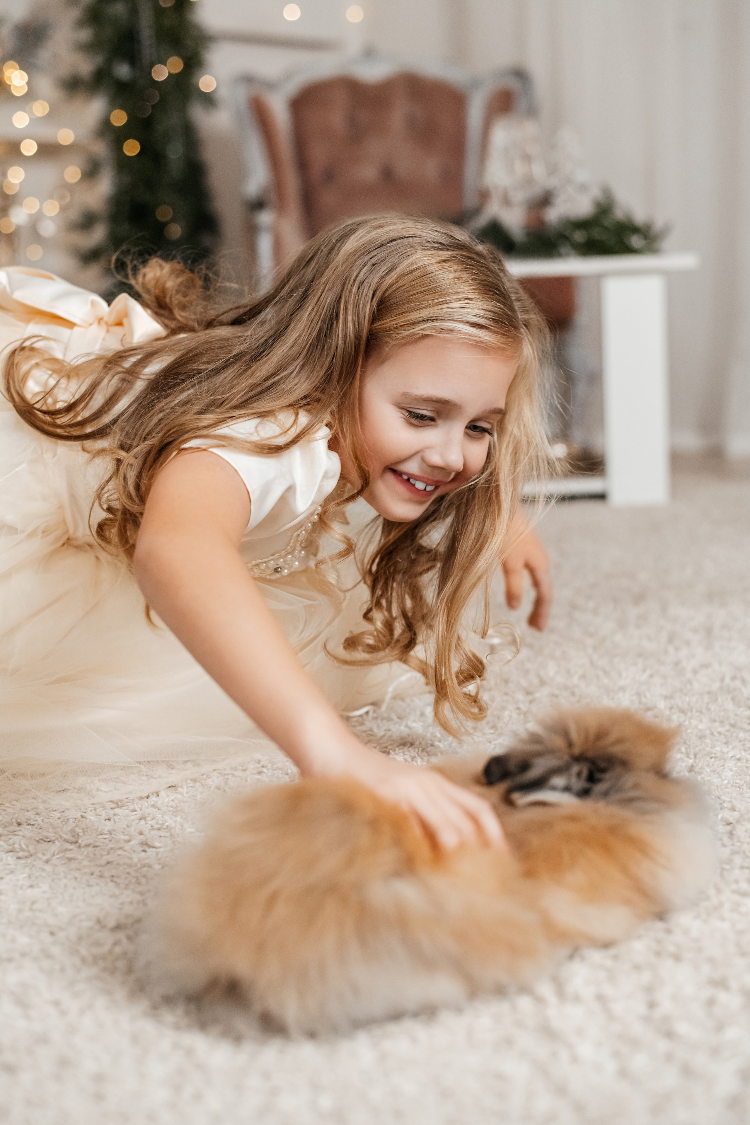 Детская фотосессия с кроликом. Фотограф в Крыму Кот Мария