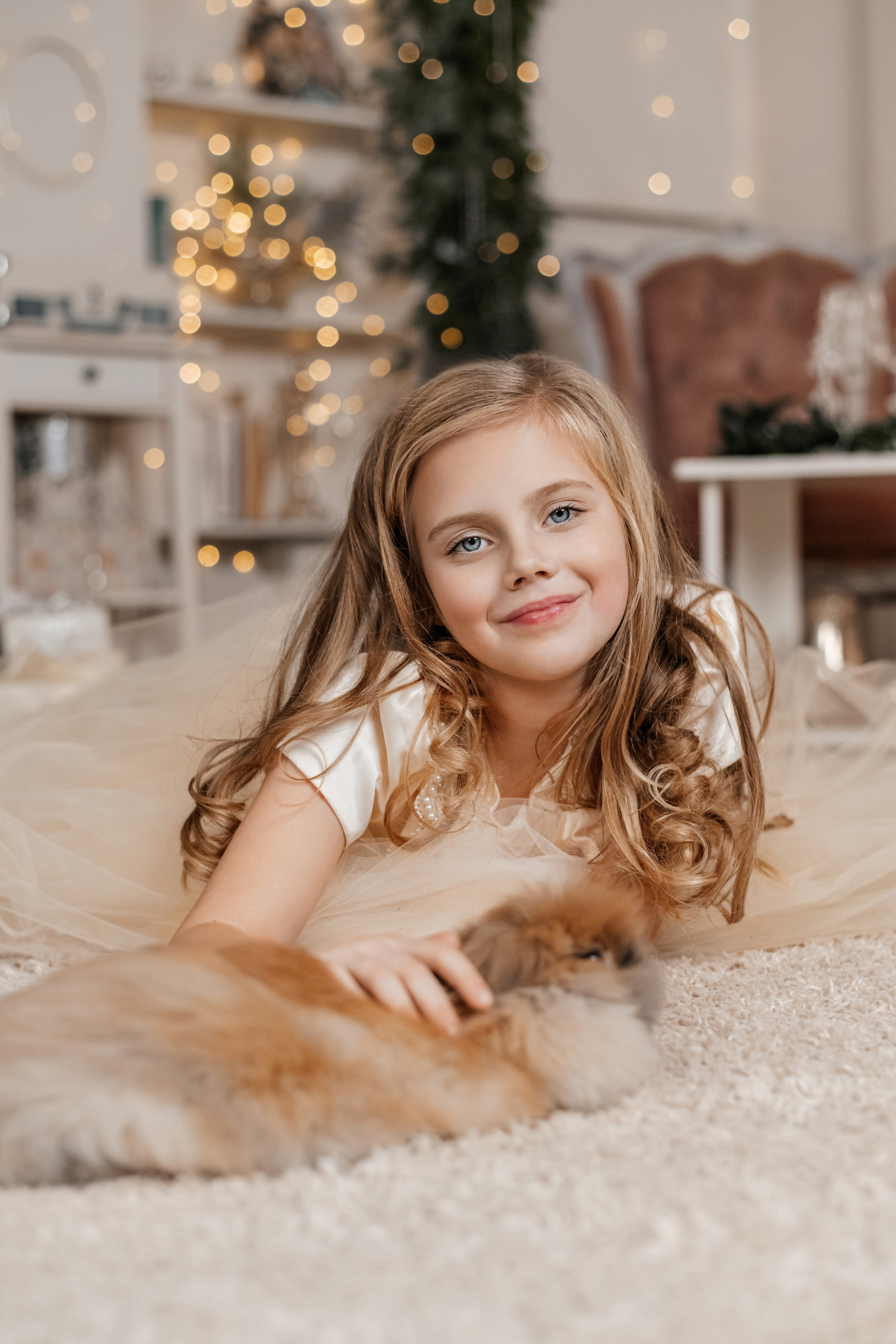 Детская фотосессия с кроликом. Фотограф в Крыму Кот Мария