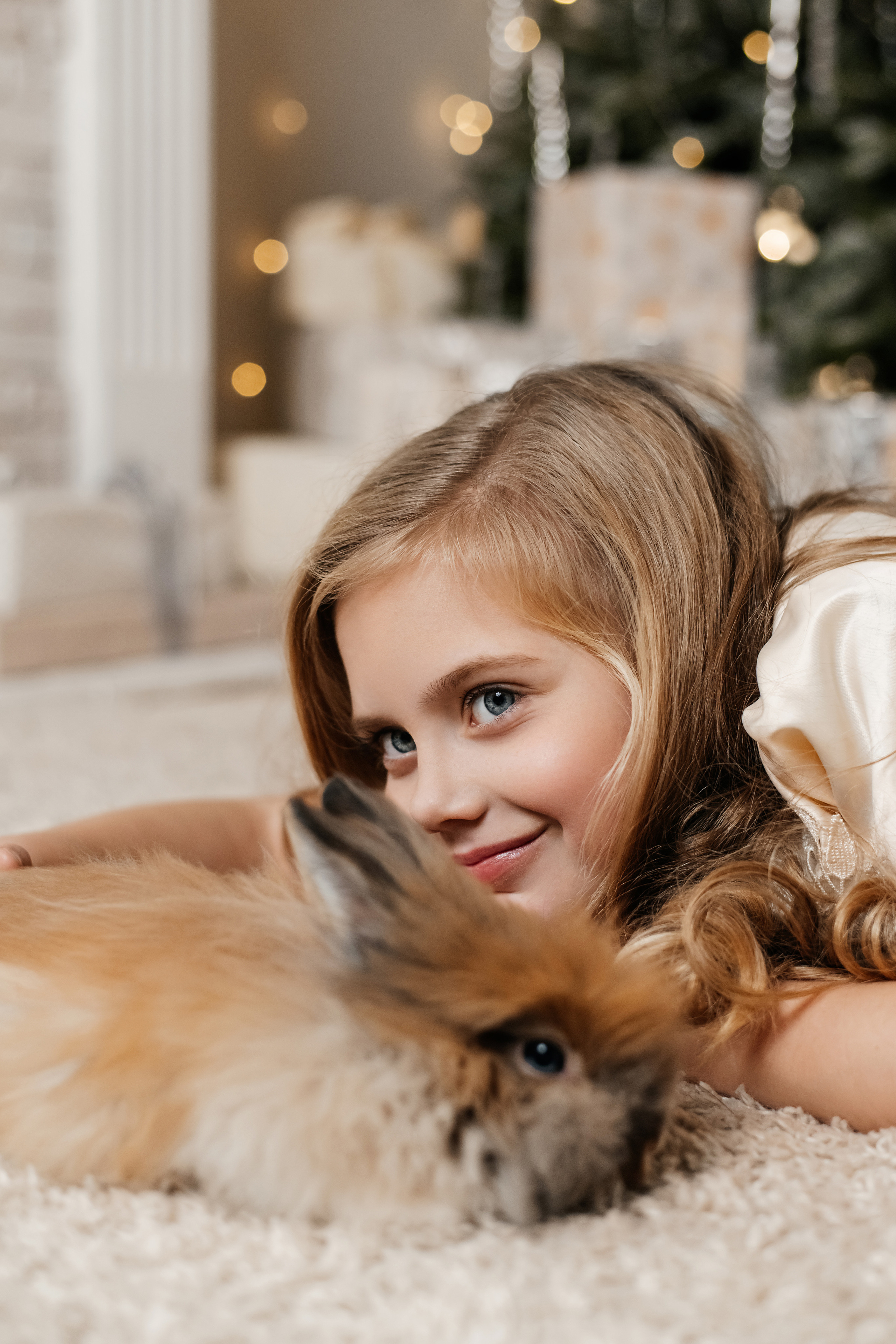 Детская фотосессия с кроликом. Фотограф в Крыму Кот Мария