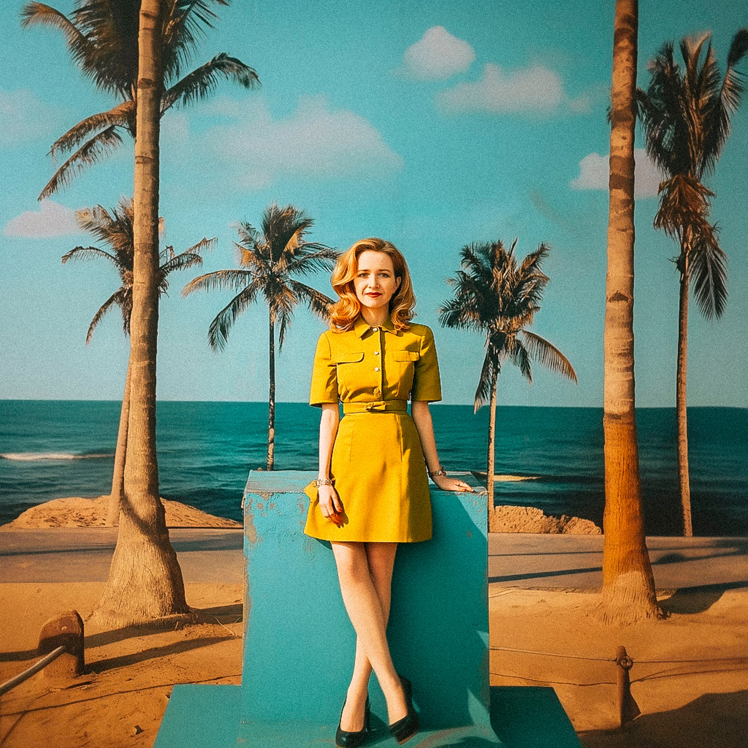 Нейрофотосессия для Екатерины. Девушка и пальмы. ФотоХудожник Харитонова Ирина г. Санкт-Петербург