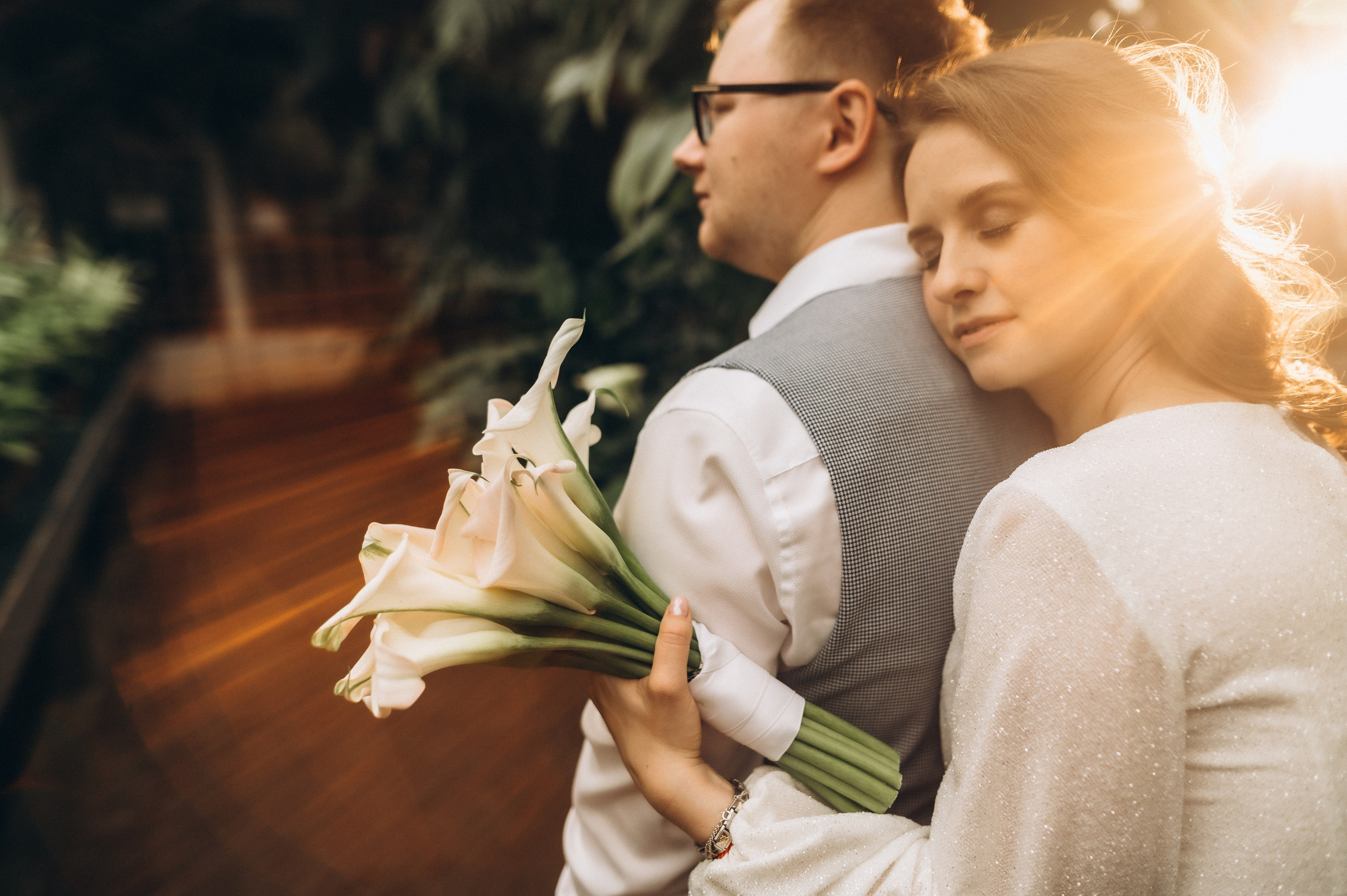 Загс+Оранжерея (камерная свадьба). Фотограф ПИТЕР СПБ Надежда Баранова