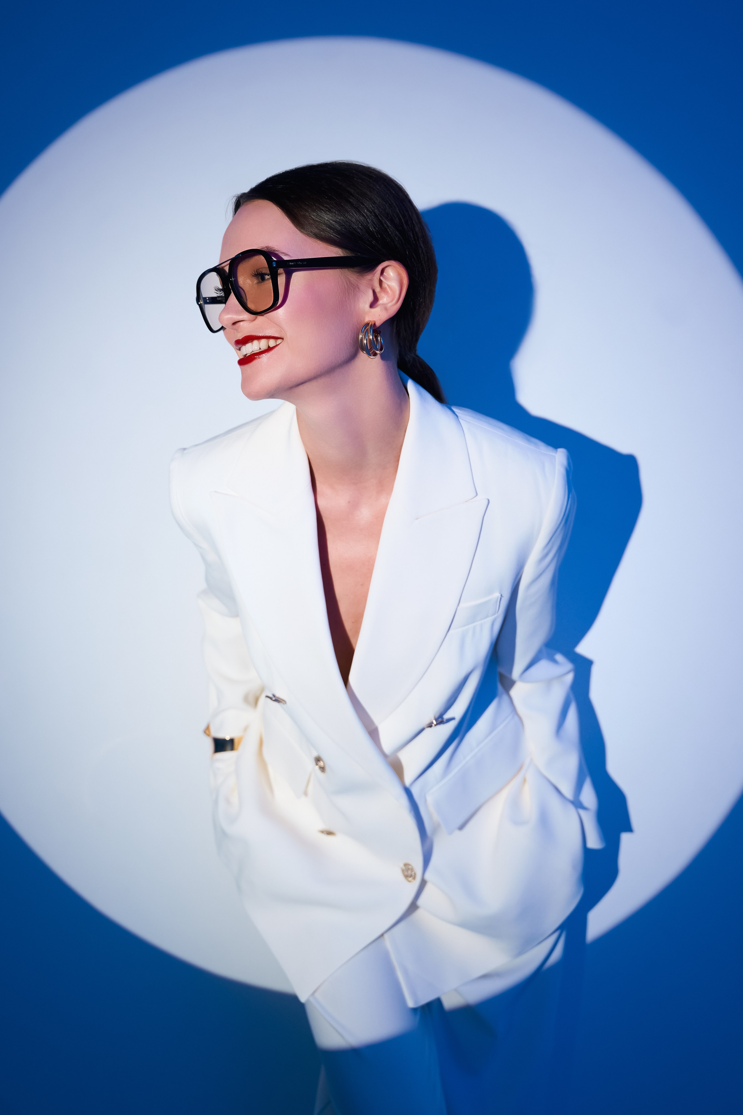 Съемка портрета с масками Гобо. Портретный фотограф в Санкт-Петербурге Дария Сыч