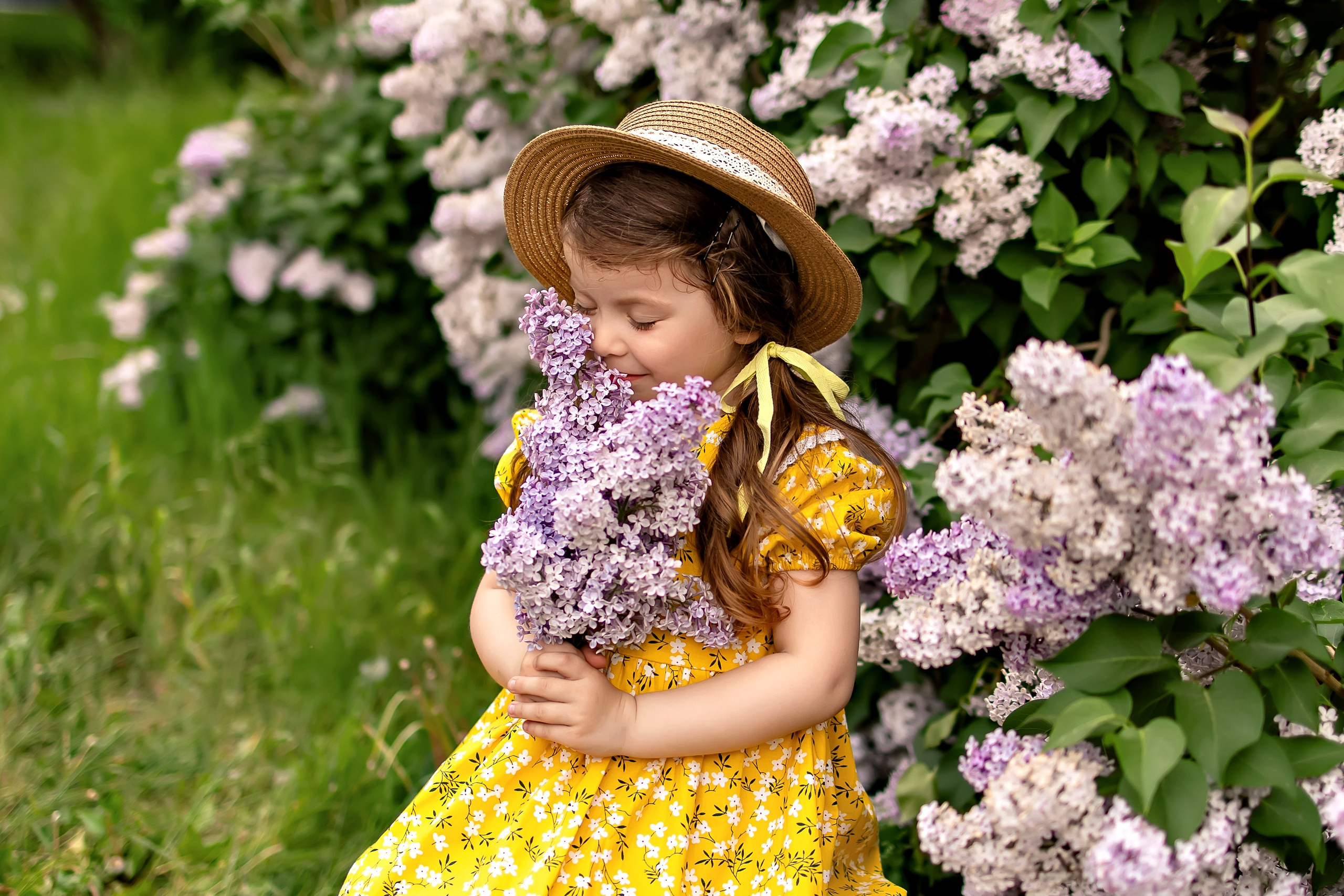 Анюта в сирени. Семейный и детский фотограф Оля в Тюмени