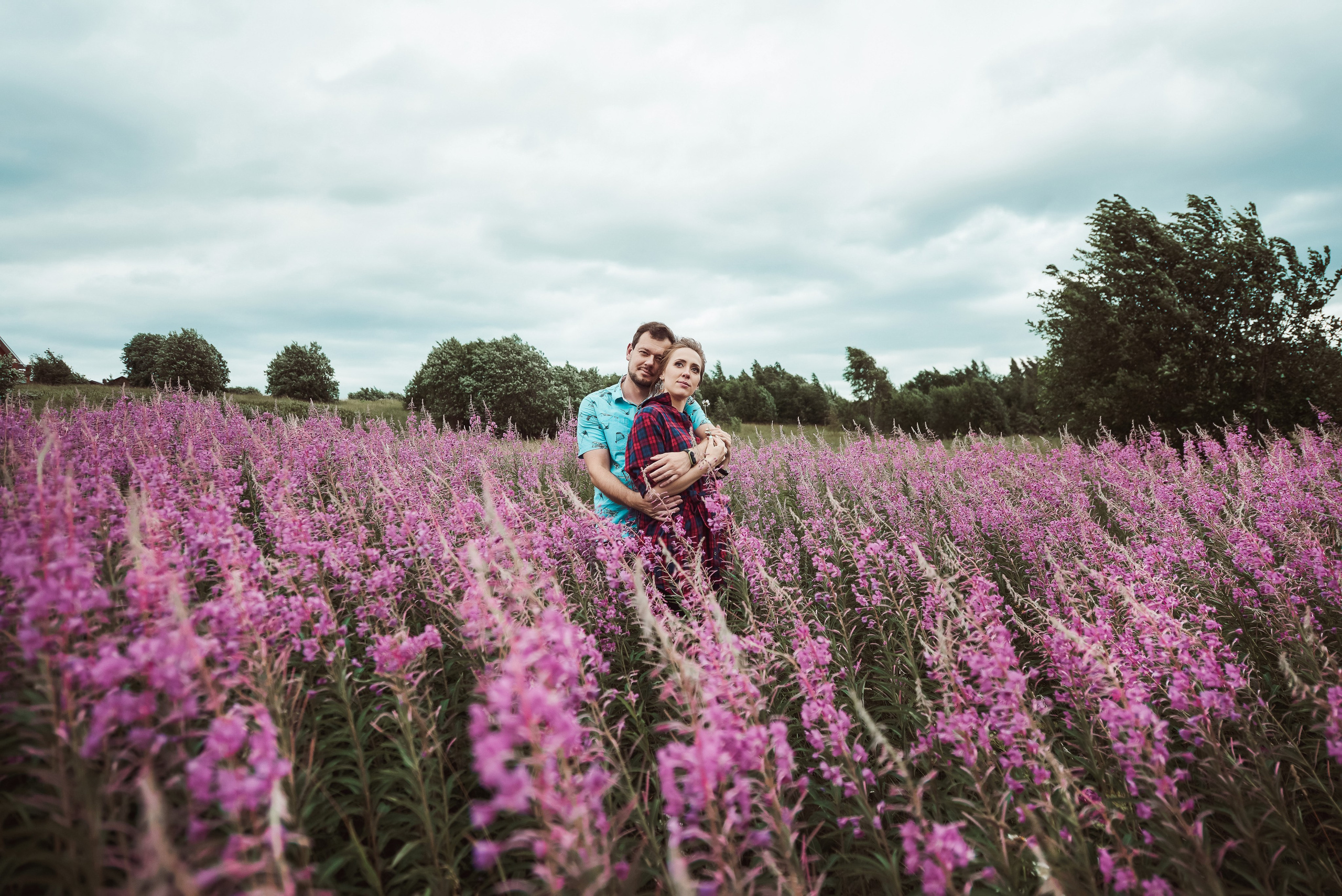 Александра и Вячеслав (фотосессия Love story на природе). Портретный, семейный и свадебный фотограф в Санкт-Петербурге и в Пушкине Ширяев Денис