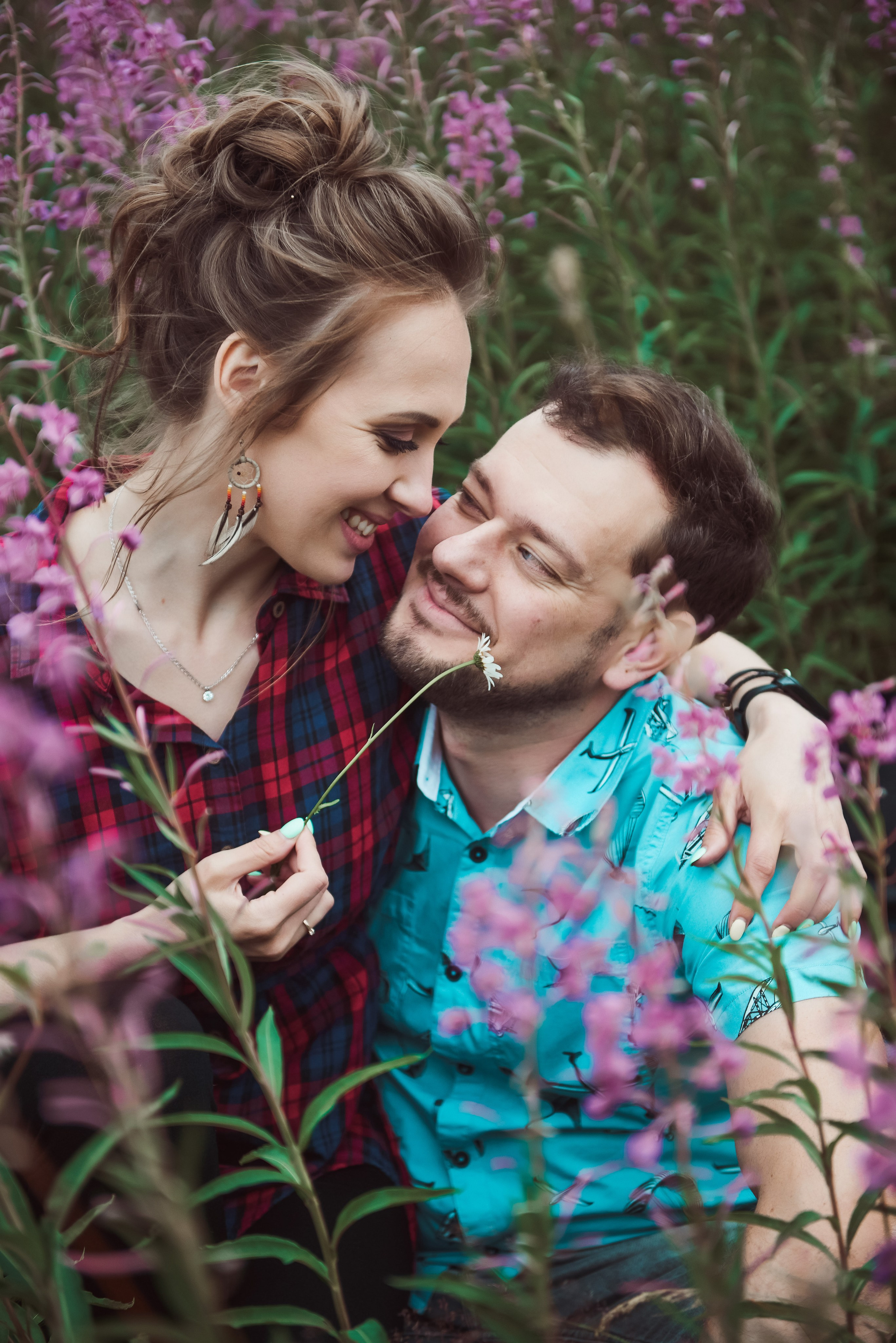 Александра и Вячеслав (фотосессия Love story на природе). Портретный, семейный и свадебный фотограф в Санкт-Петербурге и в Пушкине Ширяев Денис