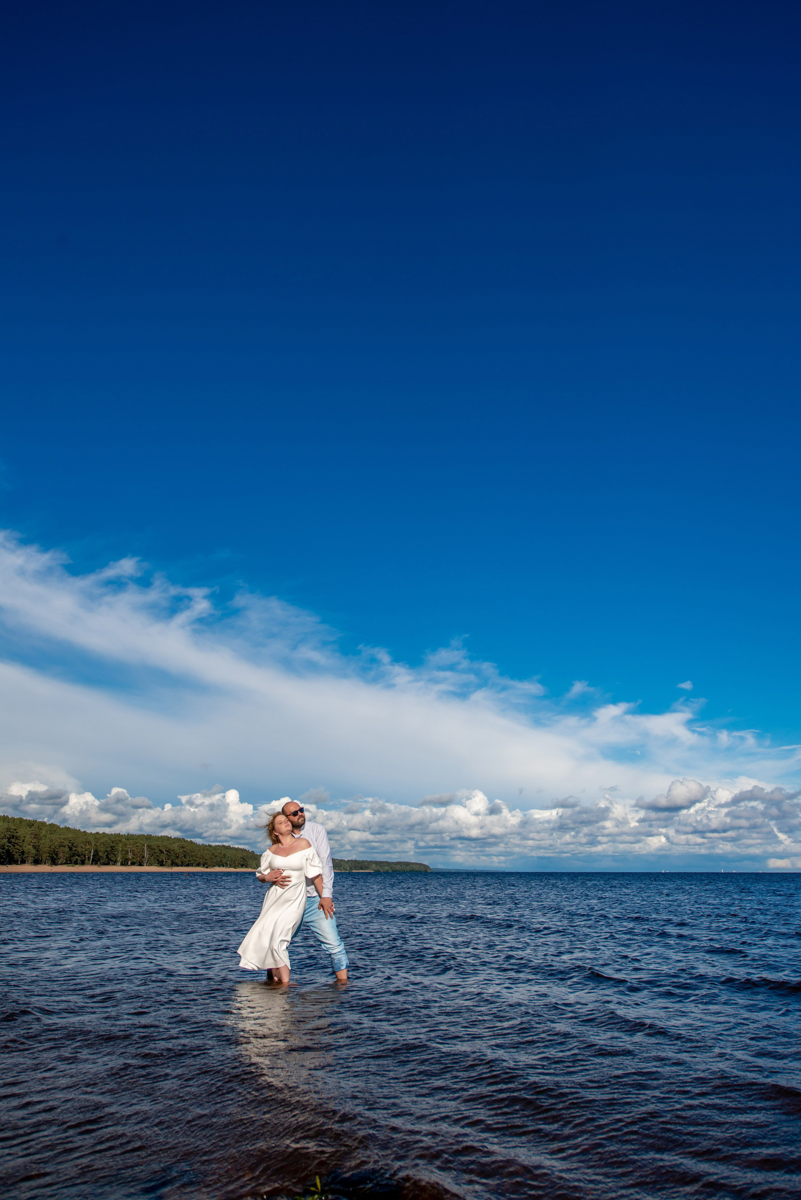 Станислав и Анастасия (нестандартная свадебная фотосессия в лесу и на Финском заливе). Портретный, семейный и свадебный фотограф в Санкт-Петербурге и в Пушкине Ширяев Денис