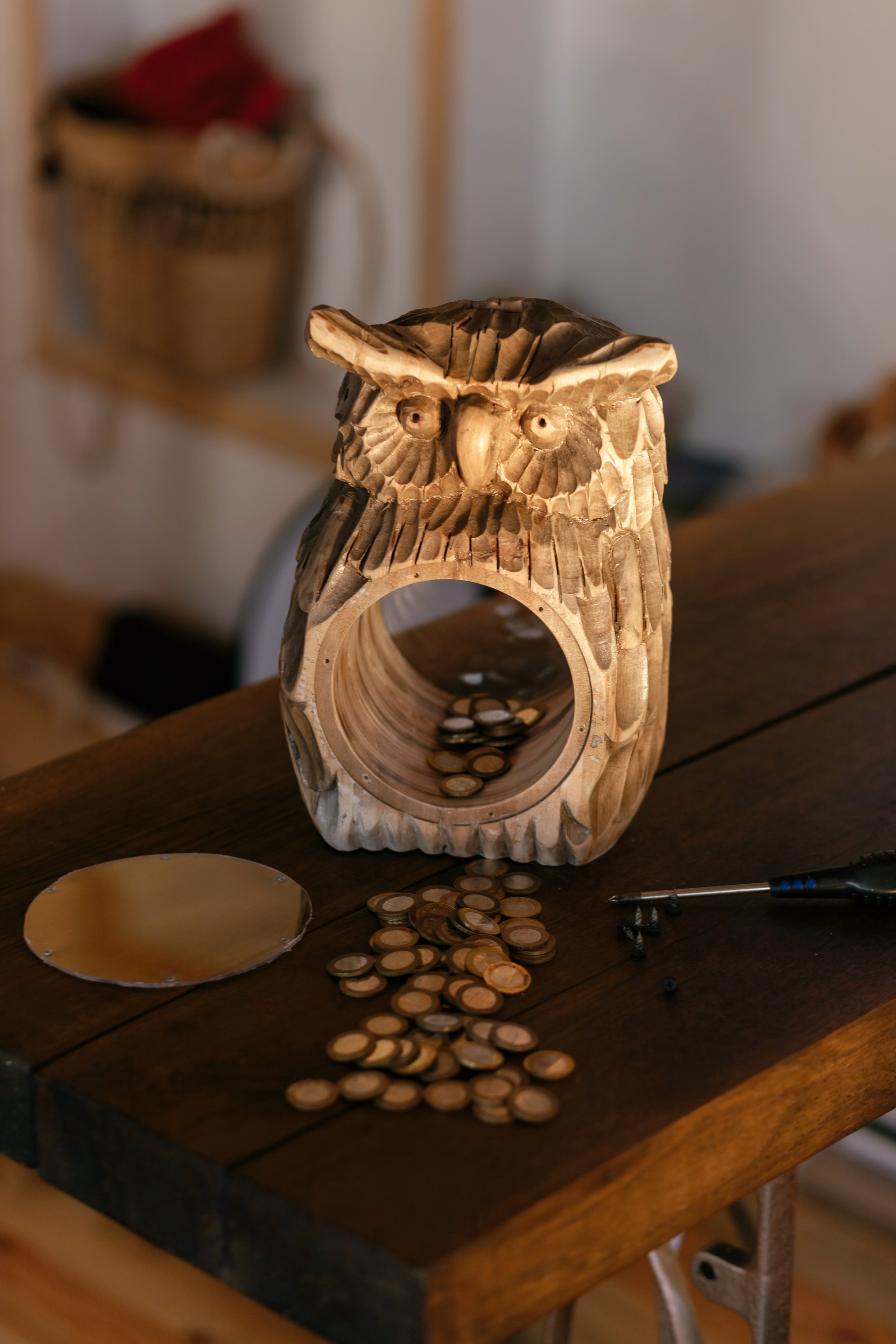 Сова-копилки .Деревянные копилки 