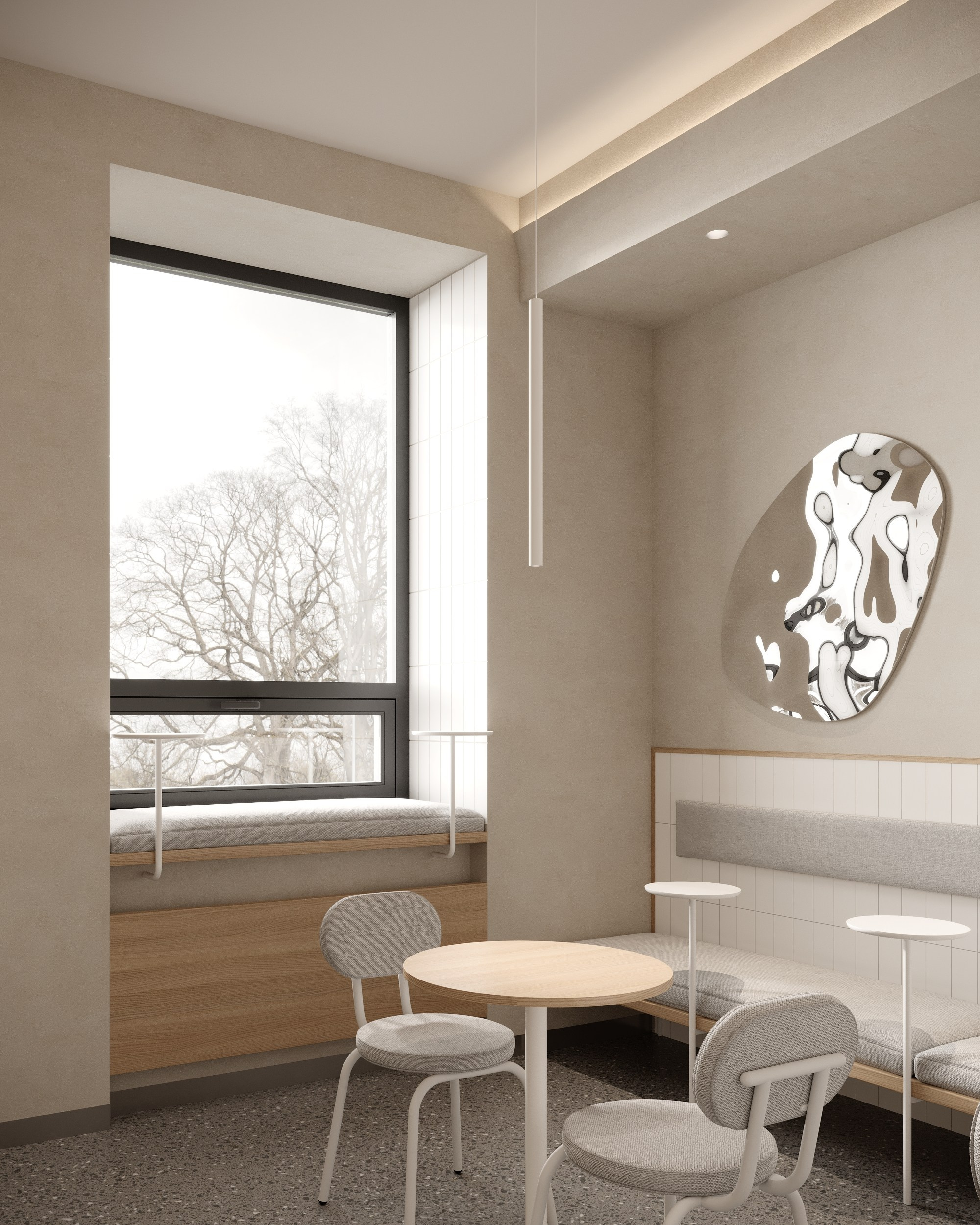 Дизайн кофейни Полкан на Черном озере Казань. Архитектор-дизайнер в Казани