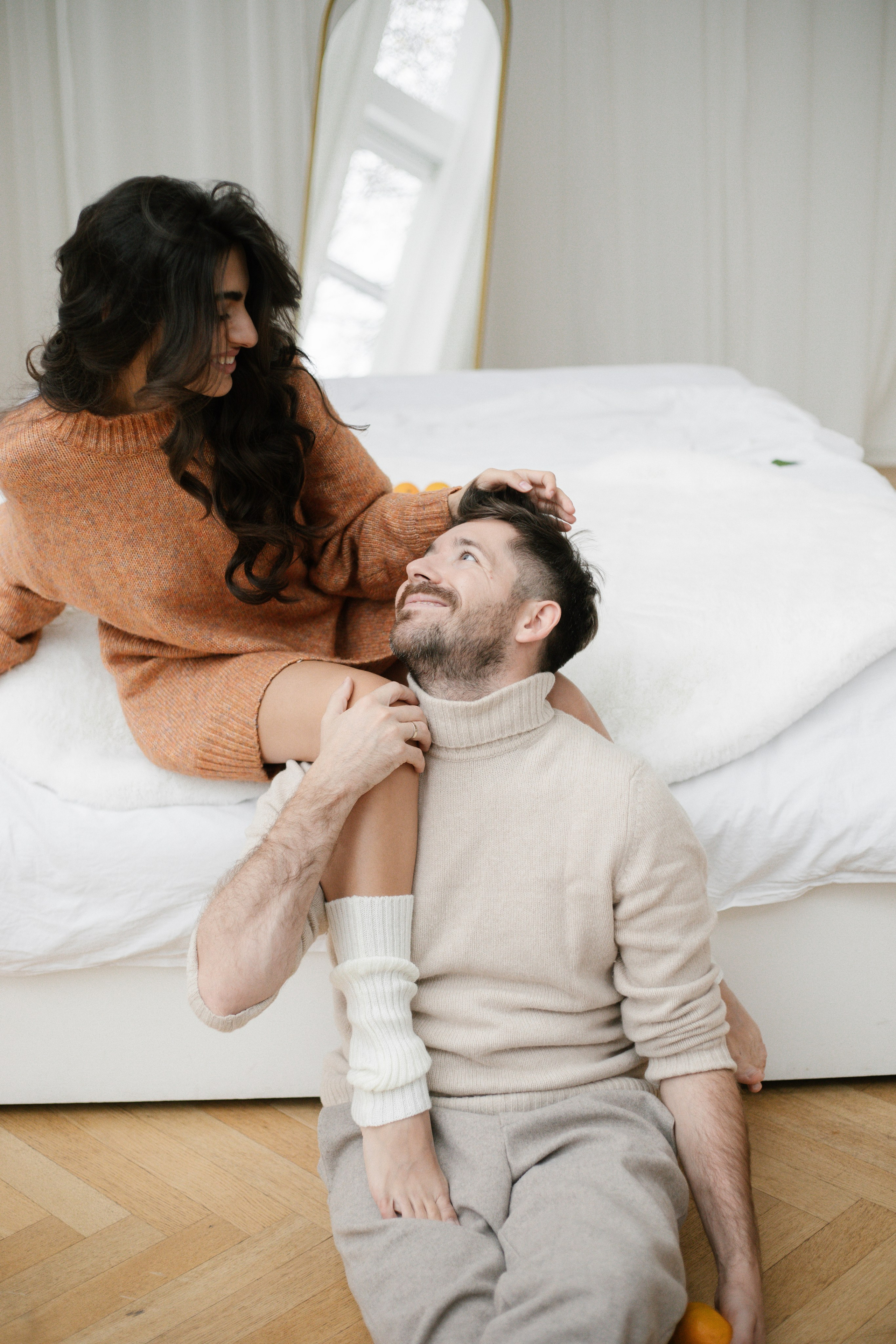 Новогодняя фотосессия для пары. Свадебный и семейный фотограф Анастасия Романова в Москве и Московской области