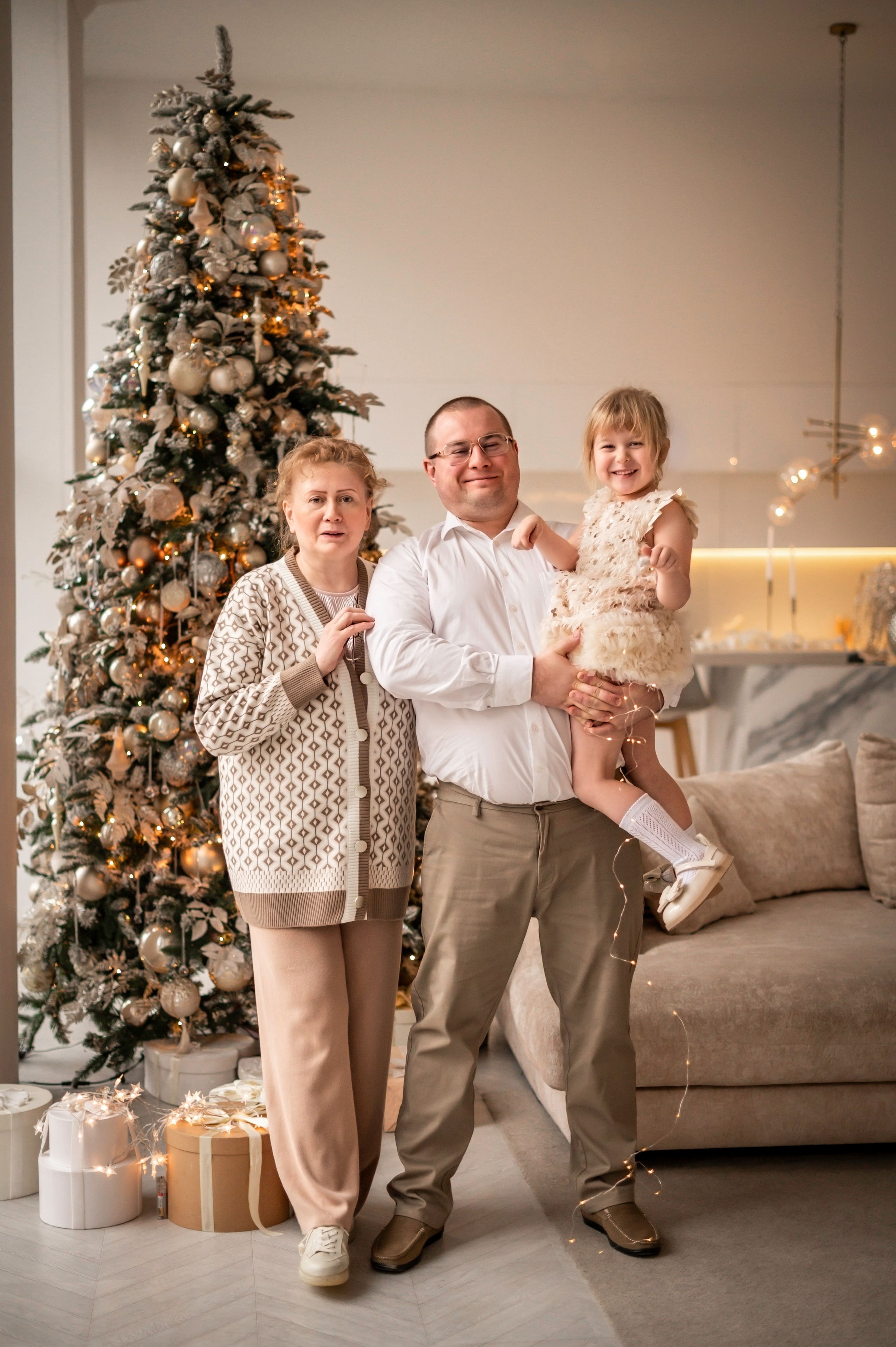 Семья Екатерины в студии Мимика