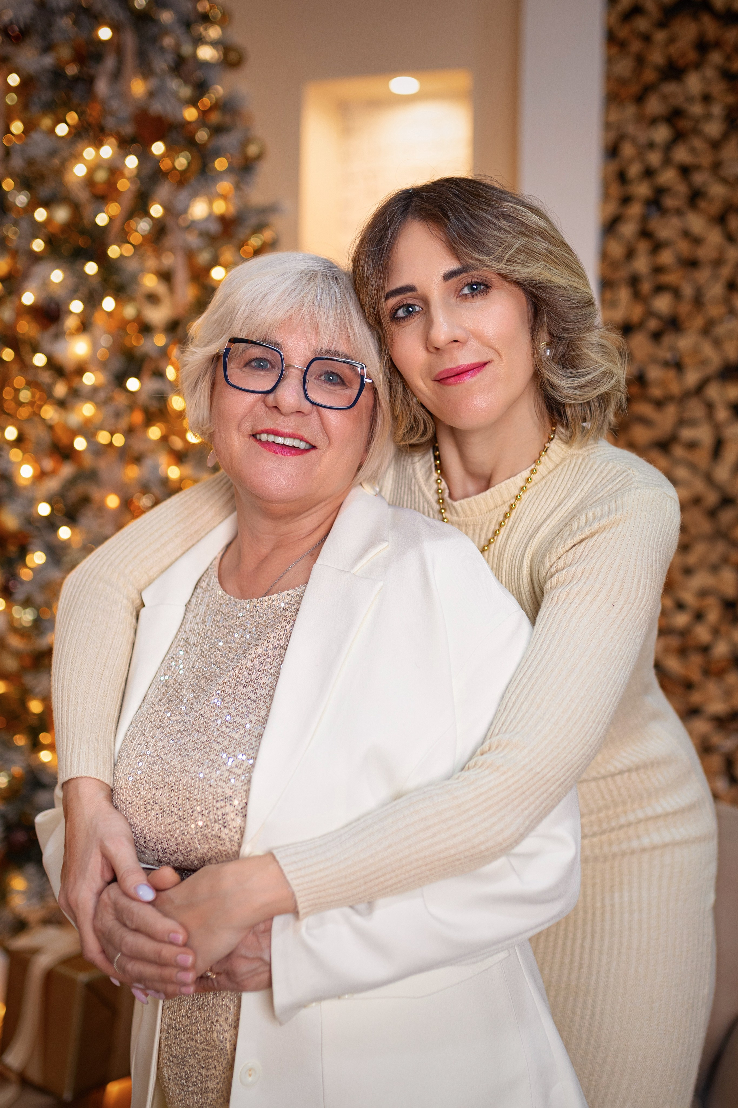 Новогодняя фотосессия в трех поколениях зал Норд. Трубинова Екатерина | Семейный фотограф | Москва