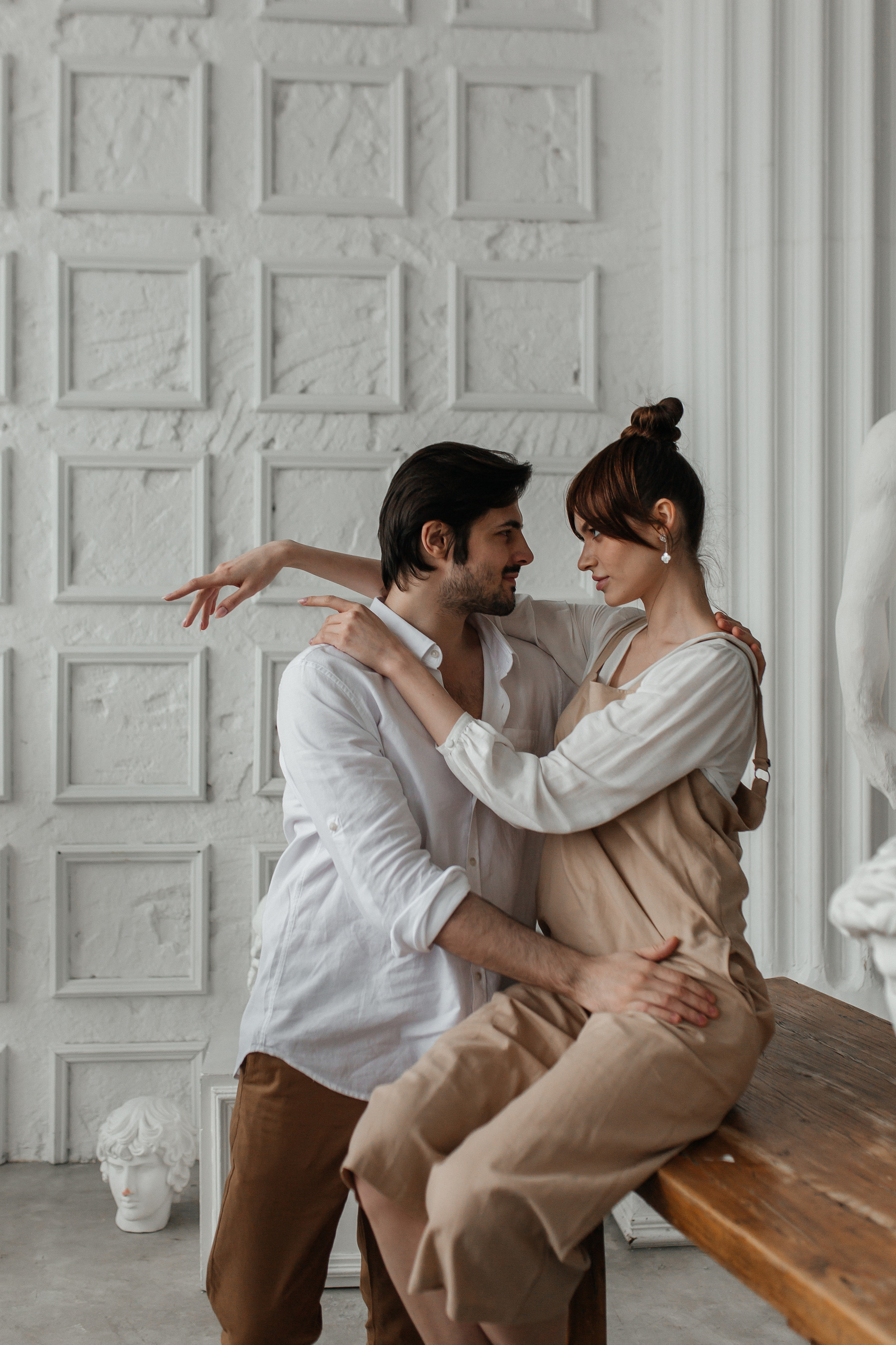 Фотосессия в студии для двоих. Фото Радости. Свадебный и семейный фотограф в Москве Юлия Самойлова