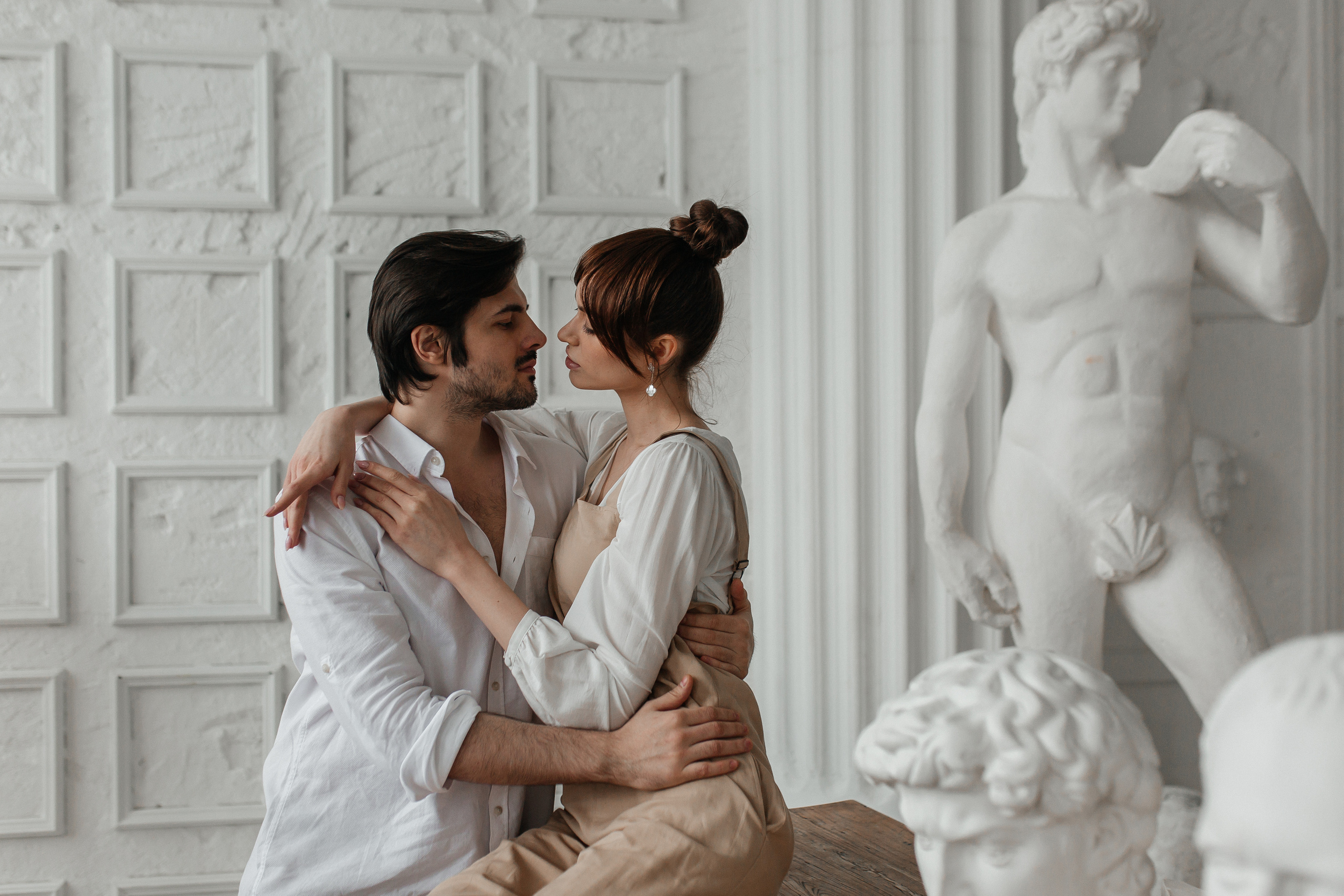 Фотосессия в студии для двоих. Фото Радости. Свадебный и семейный фотограф в Москве Юлия Самойлова