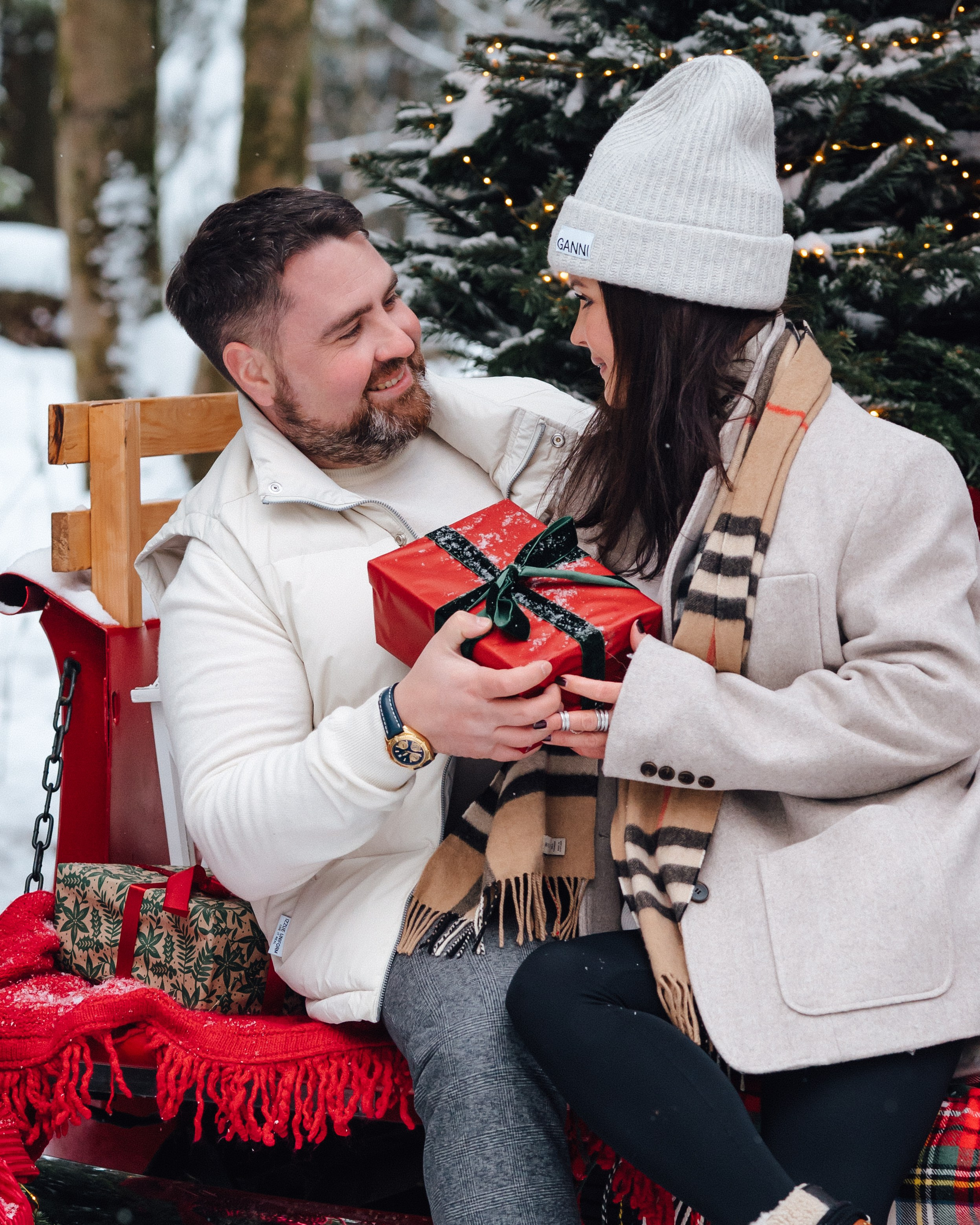 New Year. Red Car. Творческий фотограф взрослых и детей в Москве Анна Блифернец