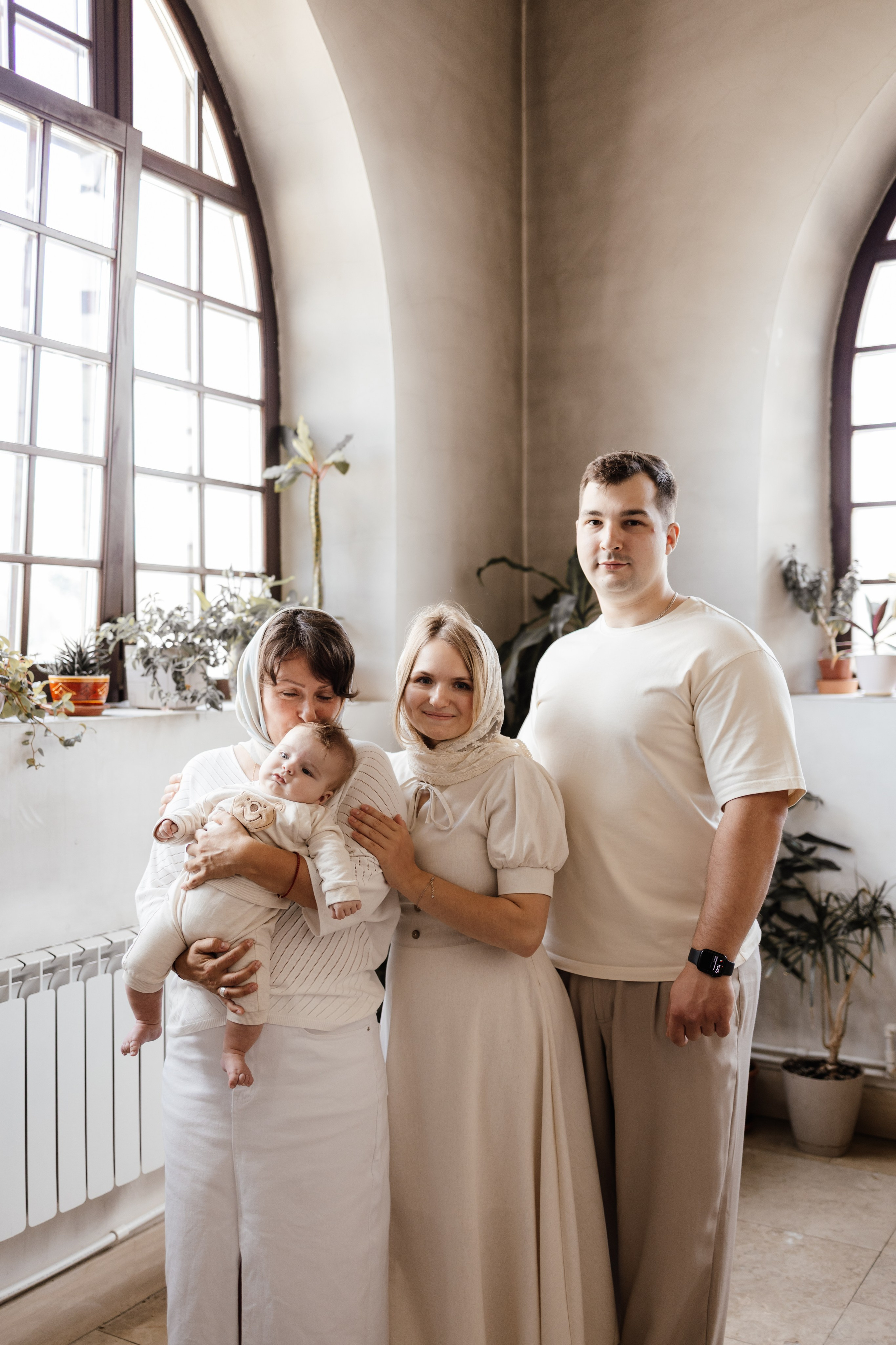 Таинство Крещения Саши. Фотограф новорождённых Newborn Москва