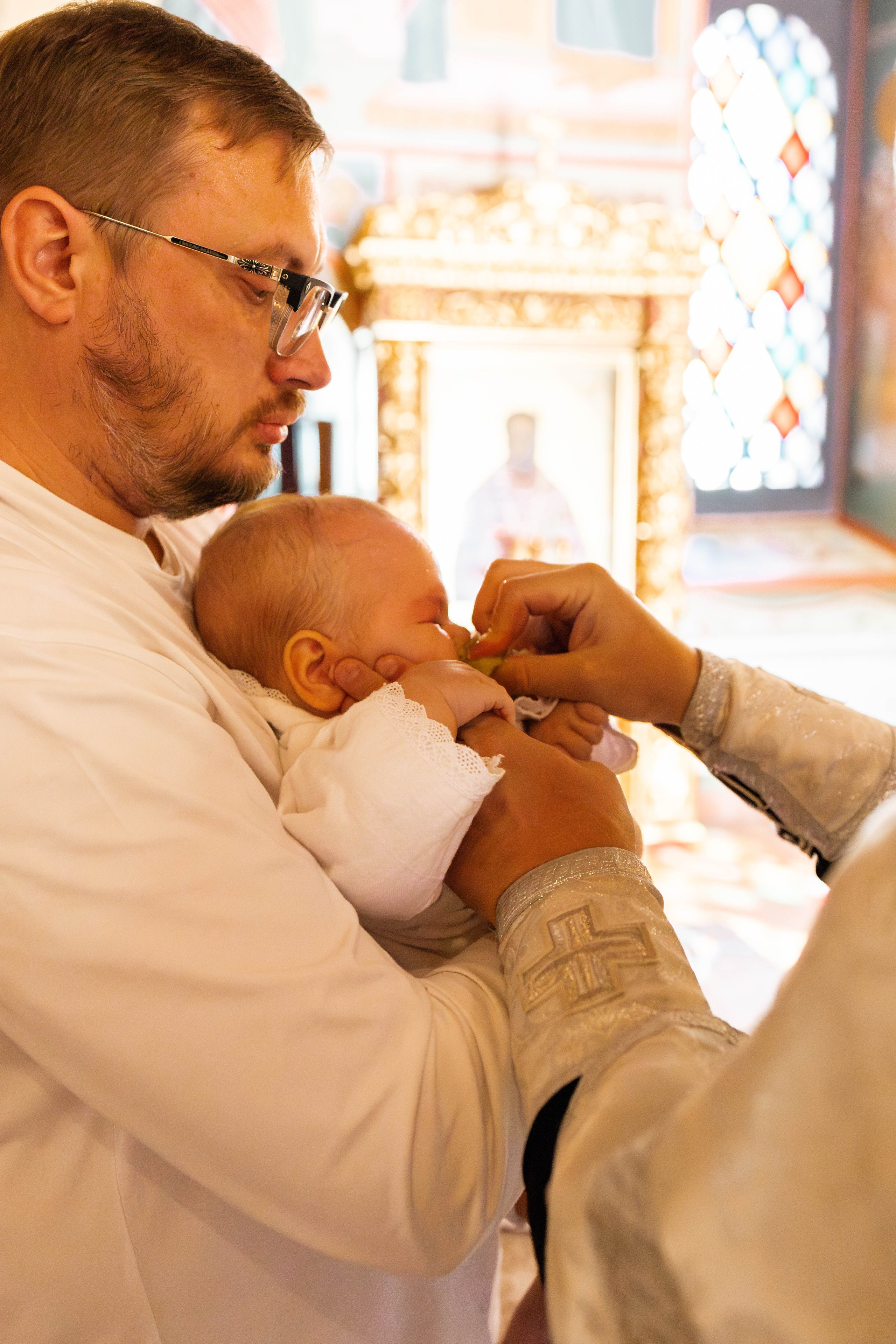 Таинство Крещения Евгения. Фотограф новорождённых Newborn Москва