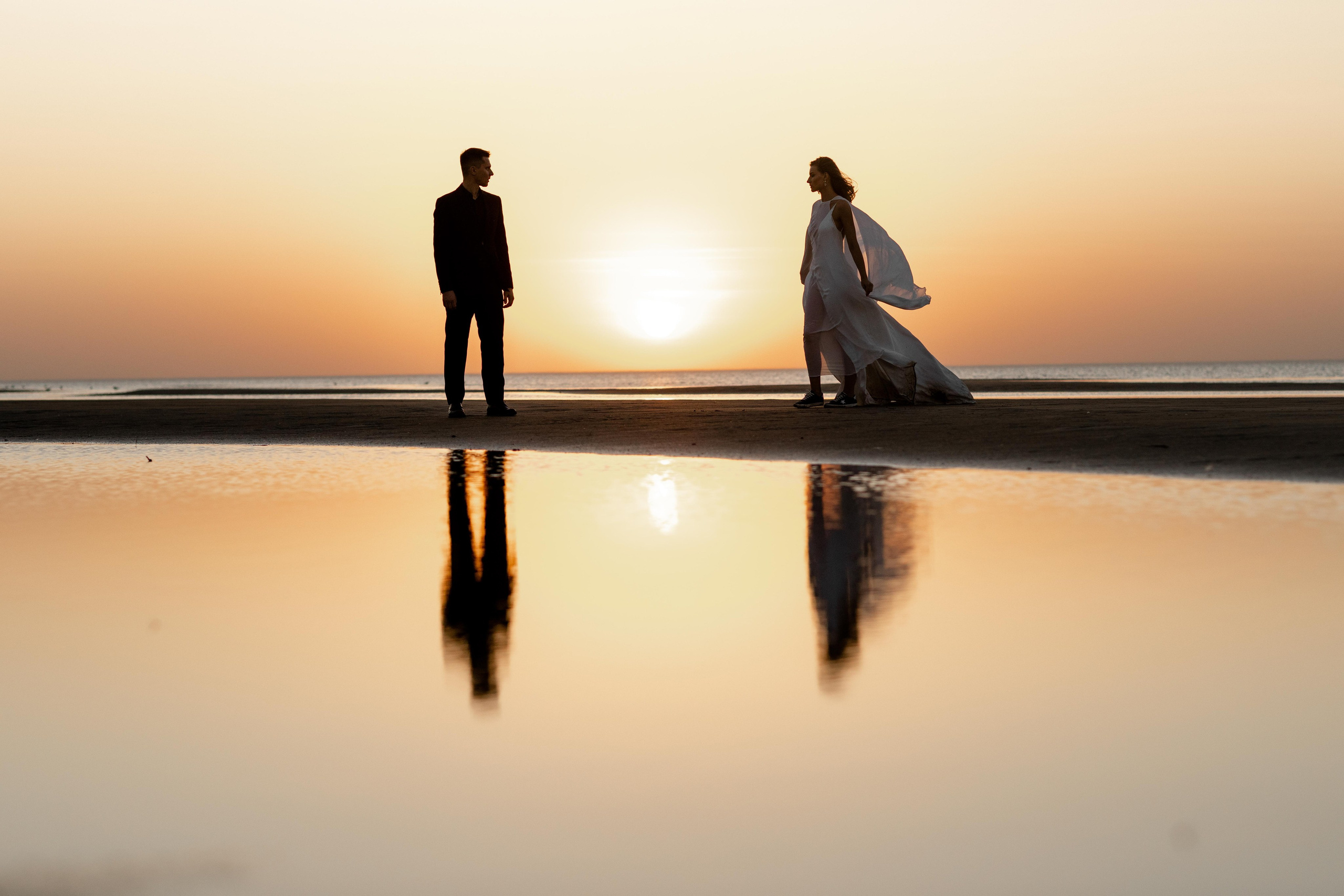 На берегу моря. Свадебный фотограф в Москве Топтыгин Иван