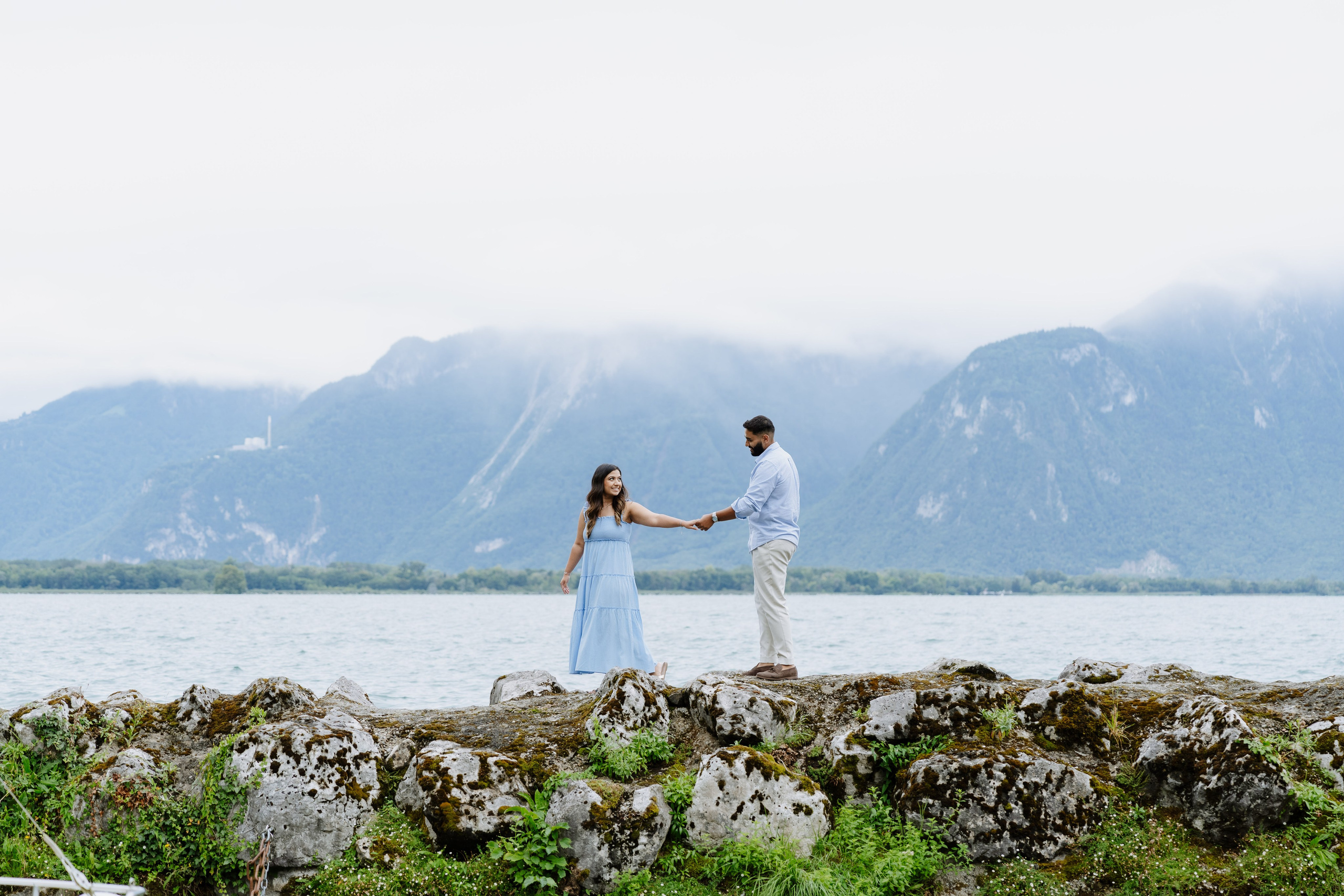 Krishna & Ravi | Proposal Montreux. Professional Wedding Photographer Geneva & Romande Switzerland | Tanya Creator