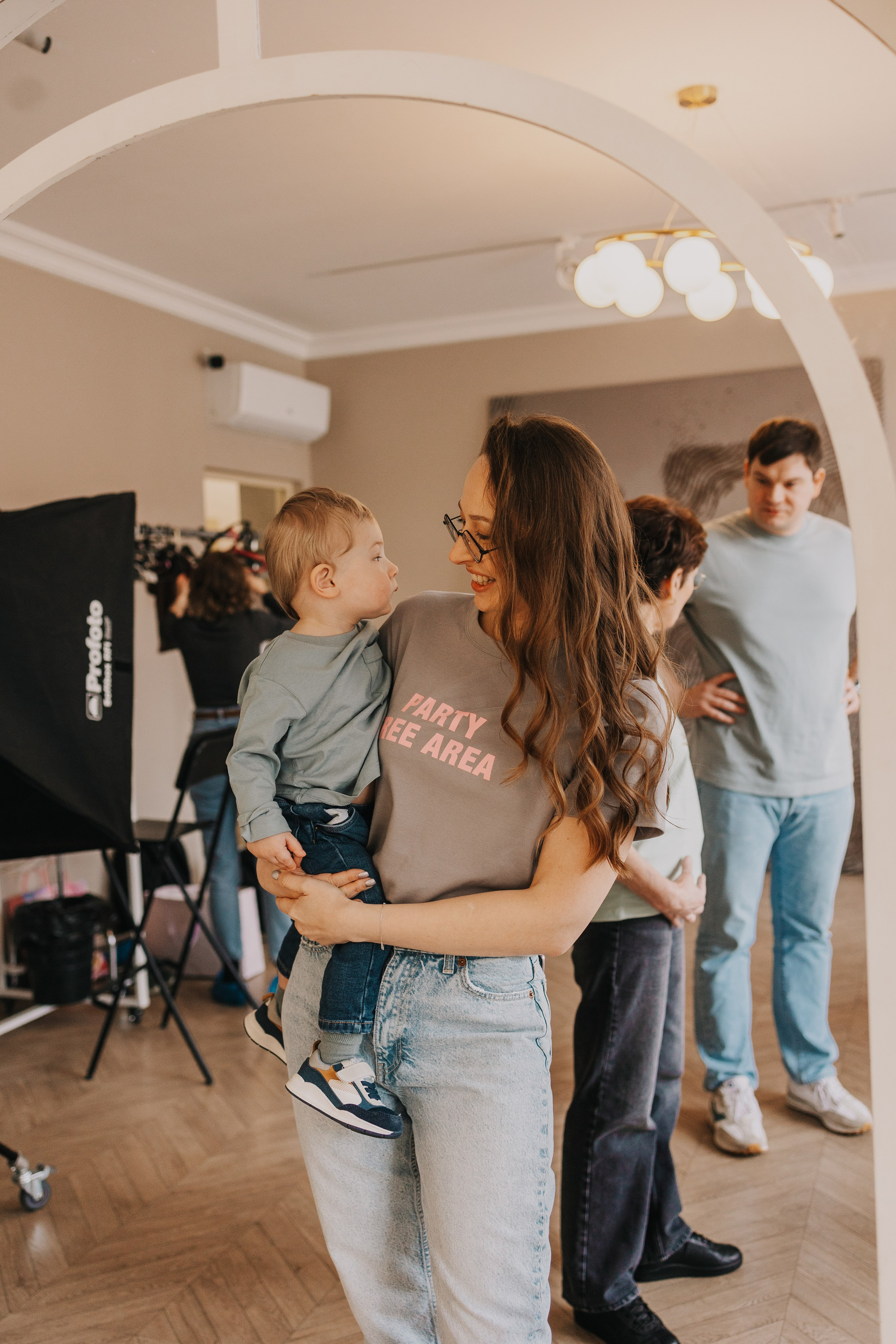 Большая семья. Домашняя фотосессия