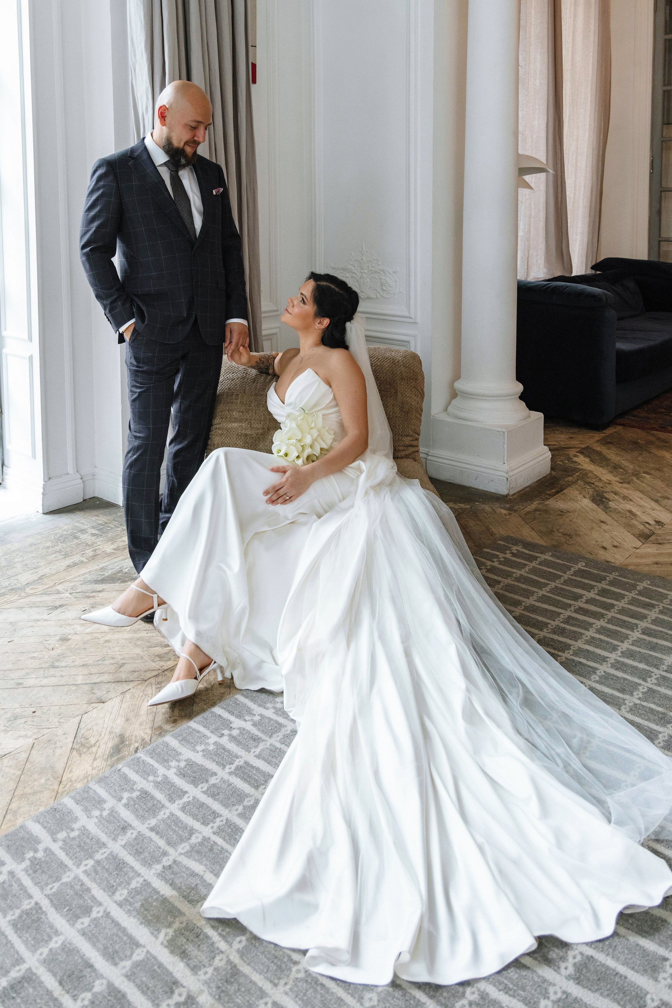 Стильное свадебное платье. Свадебный фотограф и видеограф в Москве, Виктор Архилюк