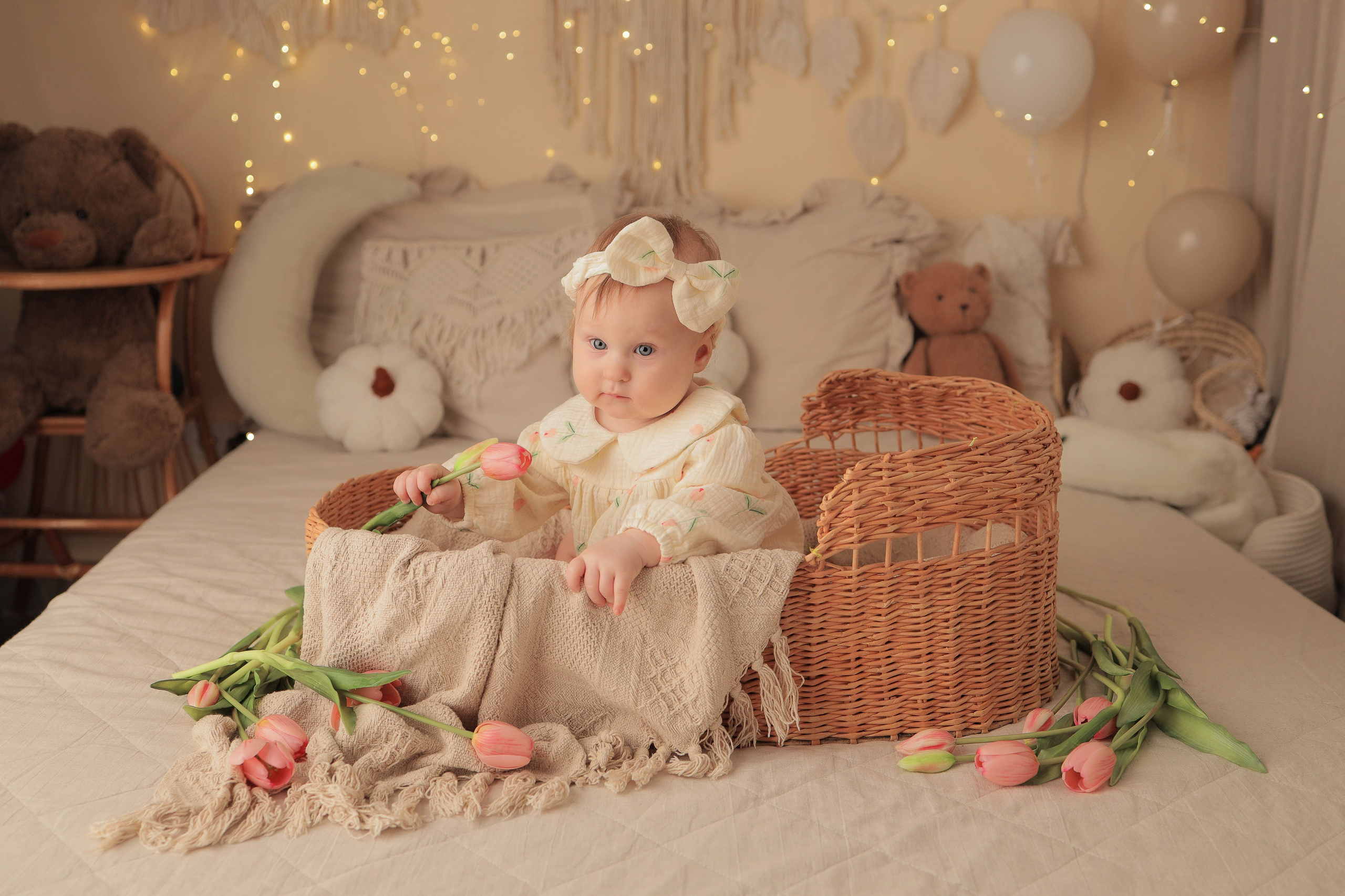 Нина, 6 месяцев. Фотограф новорожденных в Новокузнецке Анна Горошникова