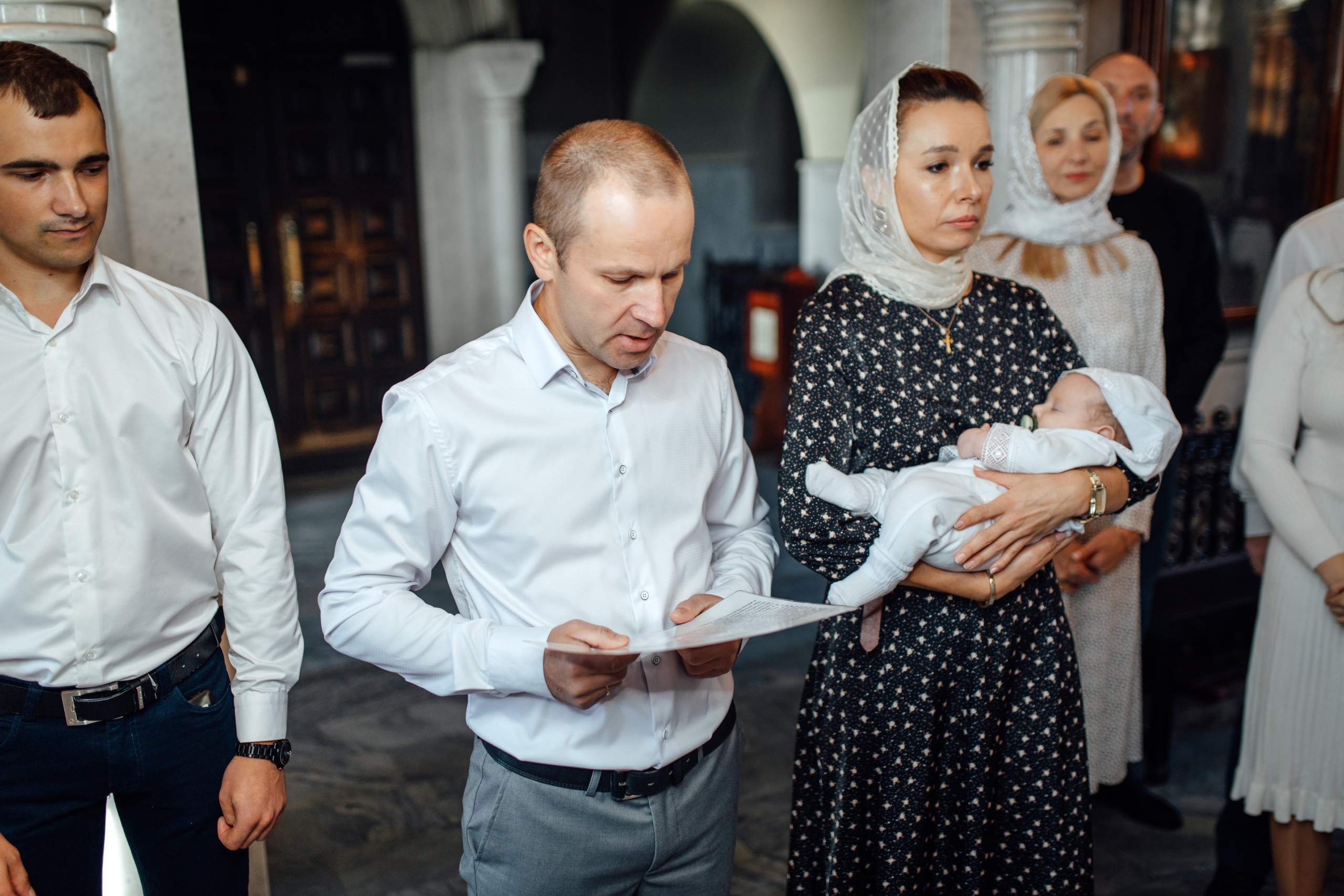 Крещение Тимура храм иконы Всех Скорбящих Радость, октябрь 2024