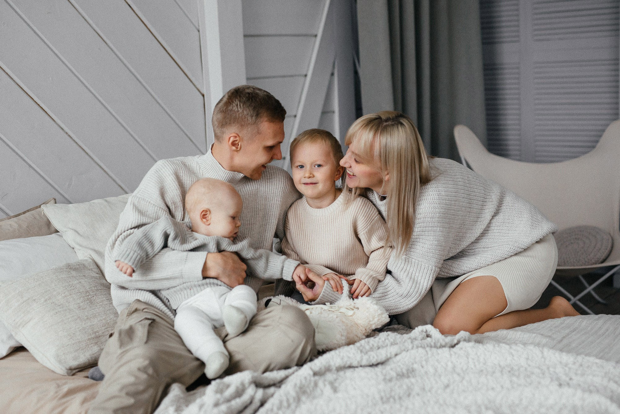 Новогодняя семейная история в студии