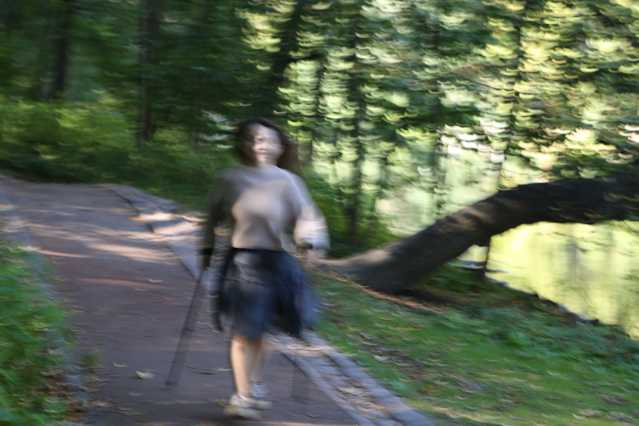 Скандинавская прогулка в Царицынском парке. Фотограф Антонина Гудкова