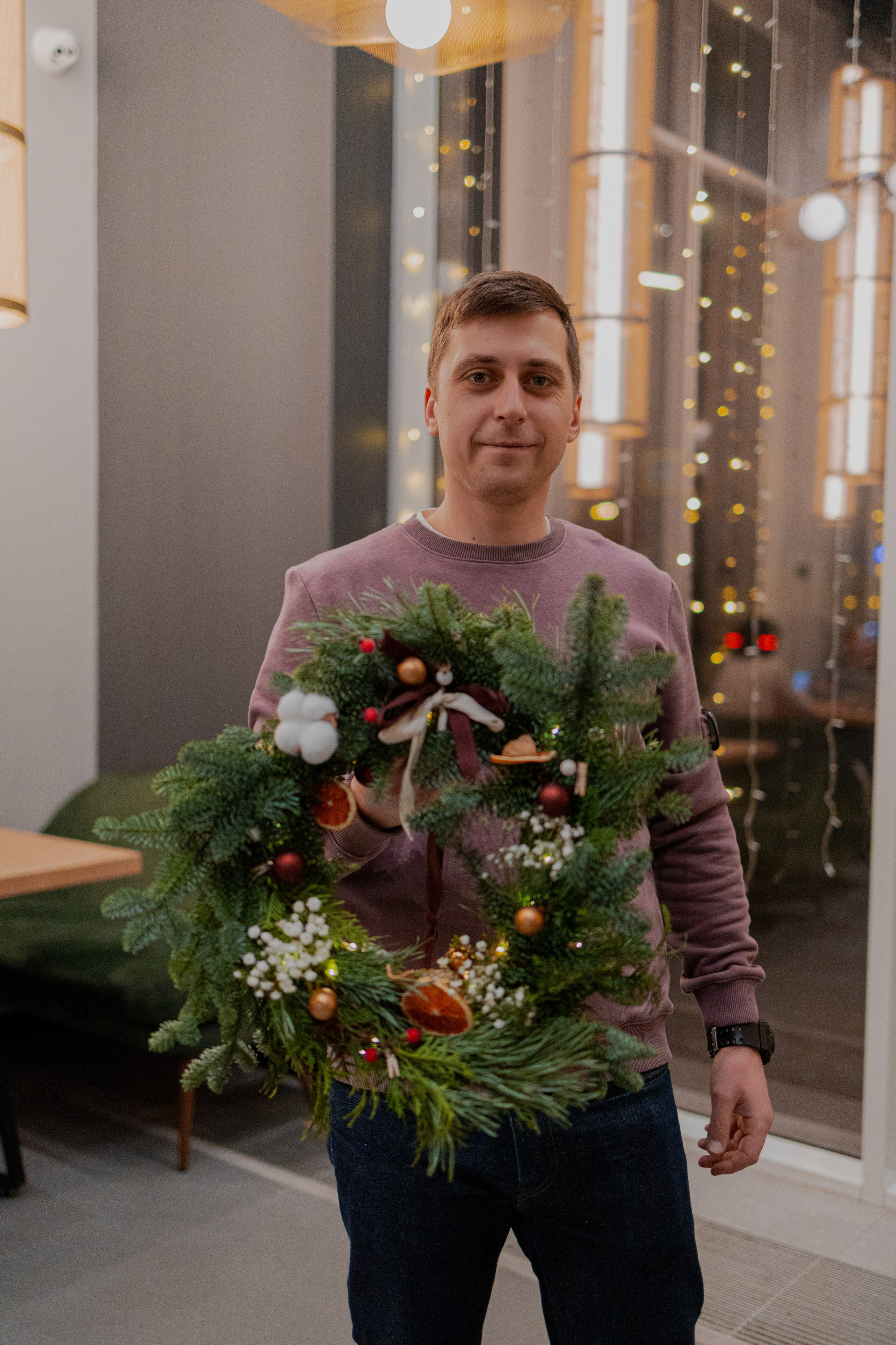 Мк Новогодний Венок. Анастасия Ракчеева Художник