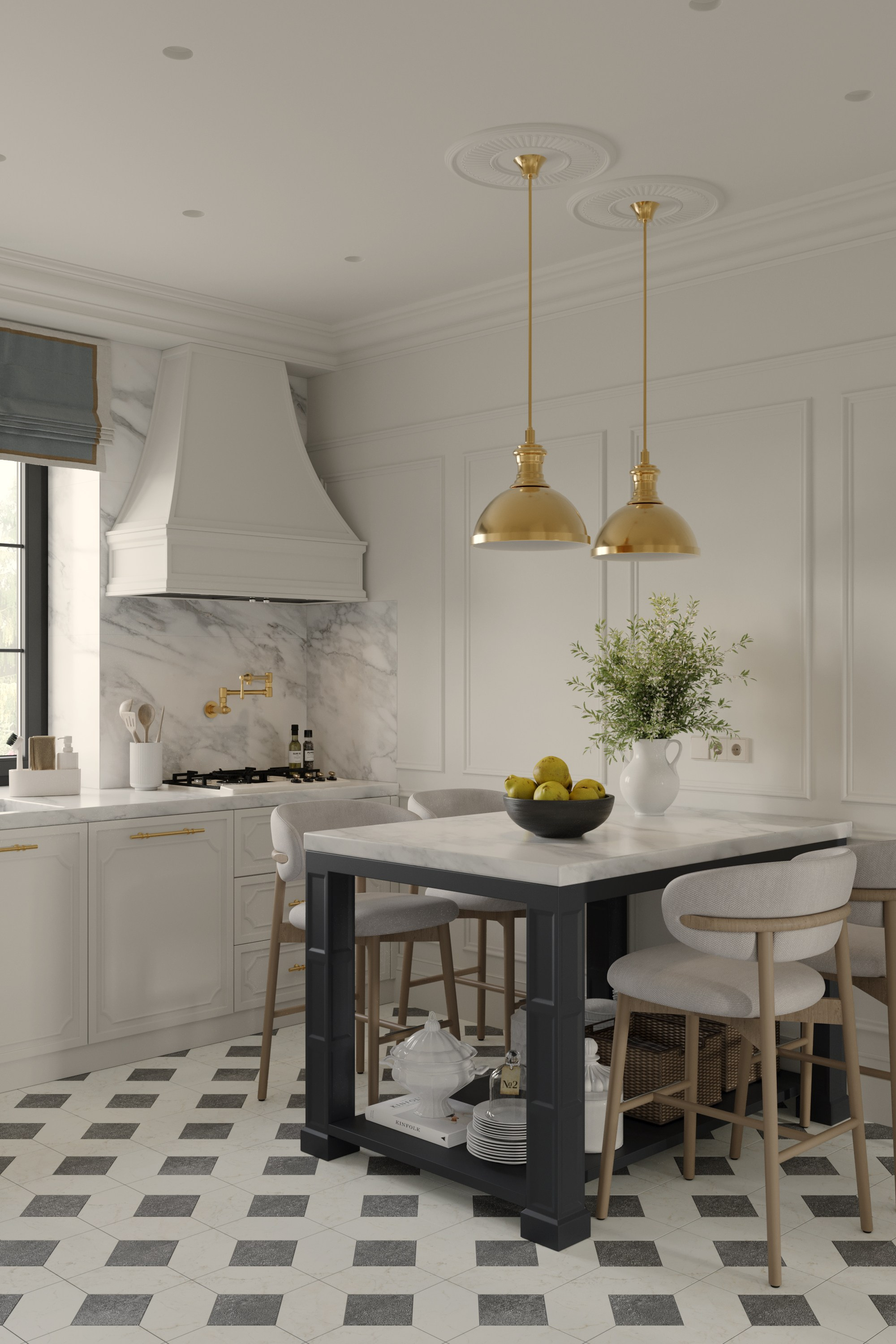 Дом 320 м² для большой семьи в Парижском стиле🤍