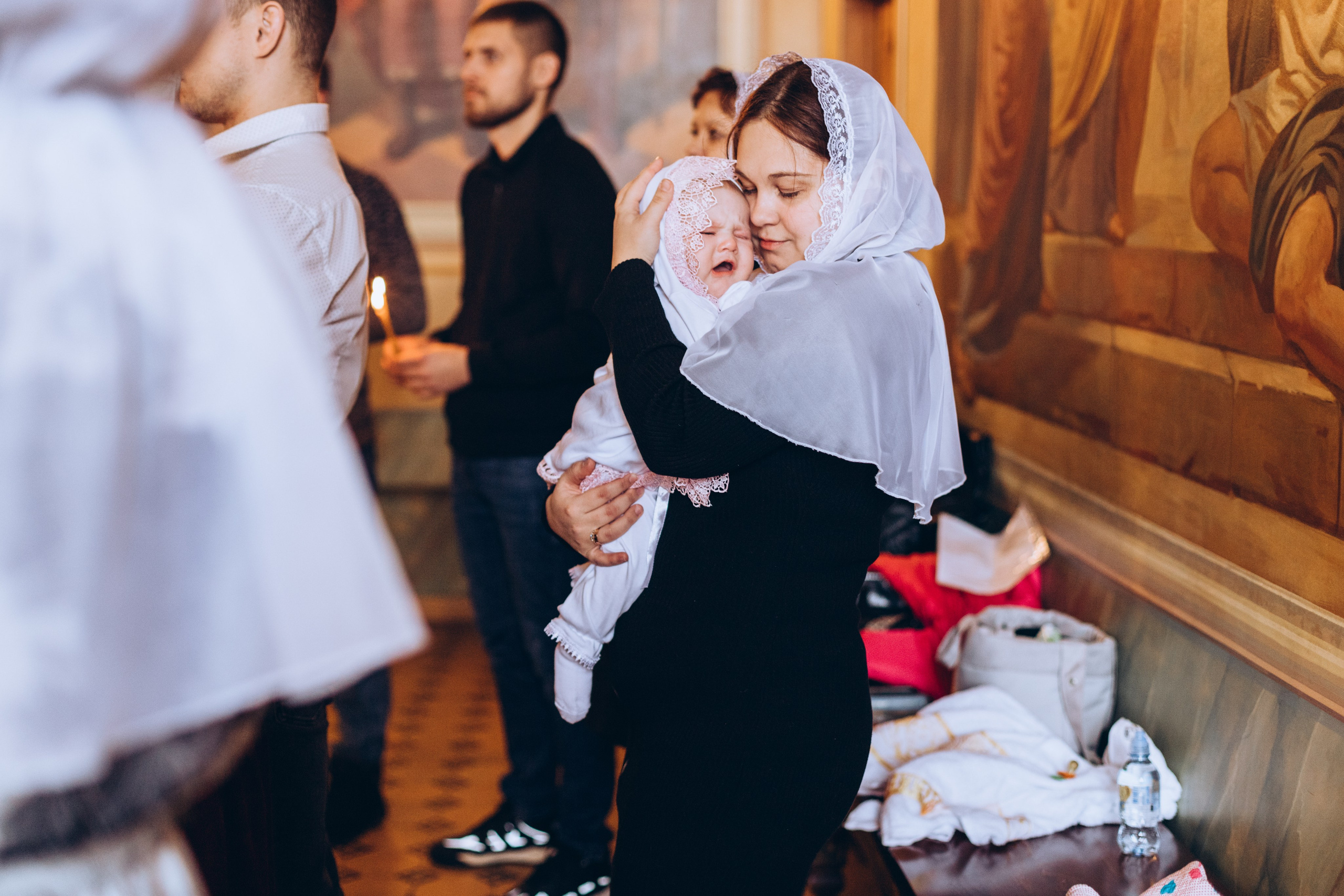 Крещение в Храме Знамения Божией Матери и свв. Жён-Мироносиц. Свадебный и семейный фотограф в Нижнем Новгороде Екатерина Наймарк