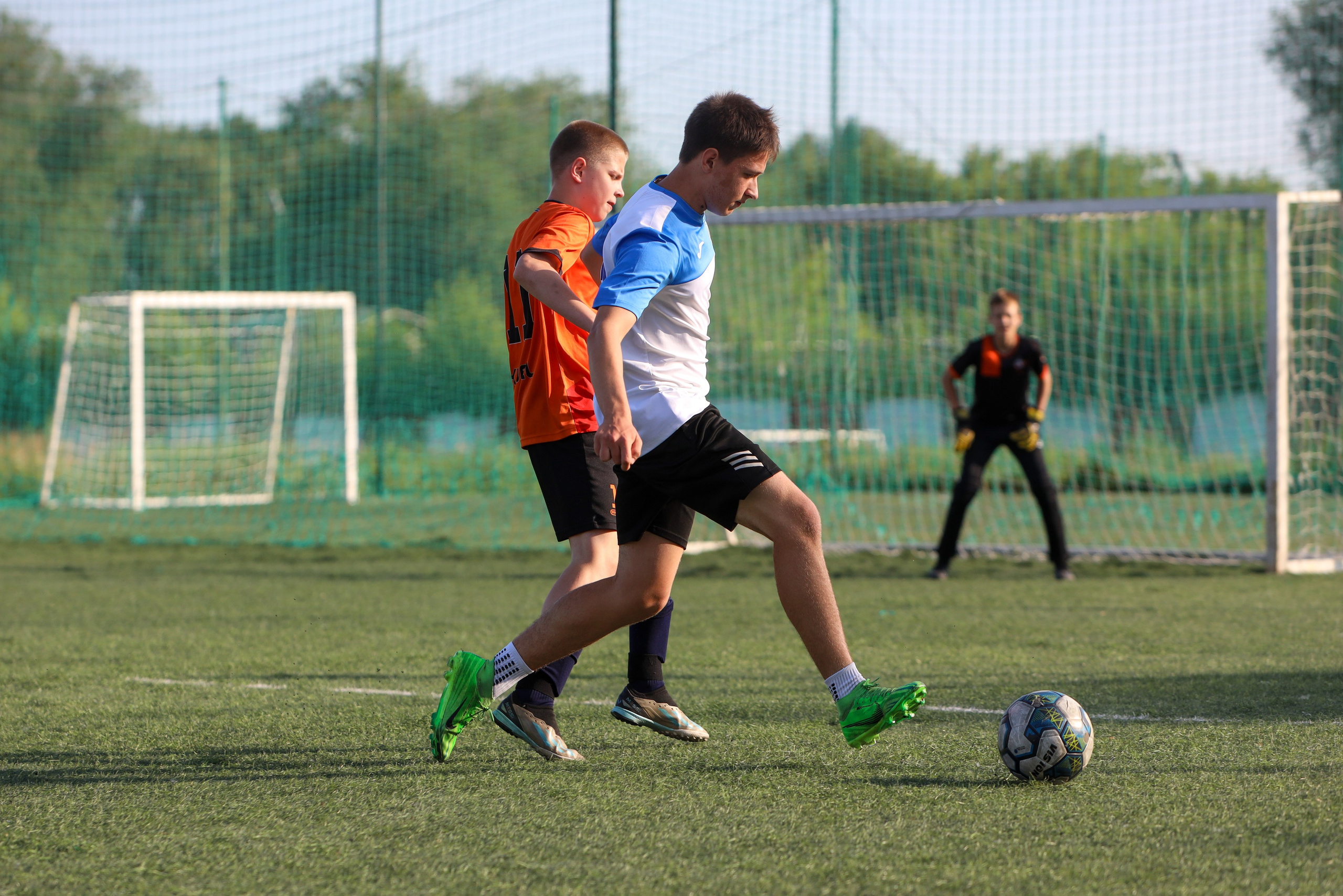 Кинель — Виктория Унион. Чемпионат СФПЛ. Молодежная футбольная лига U-15. Спортивный фотограф в Самаре