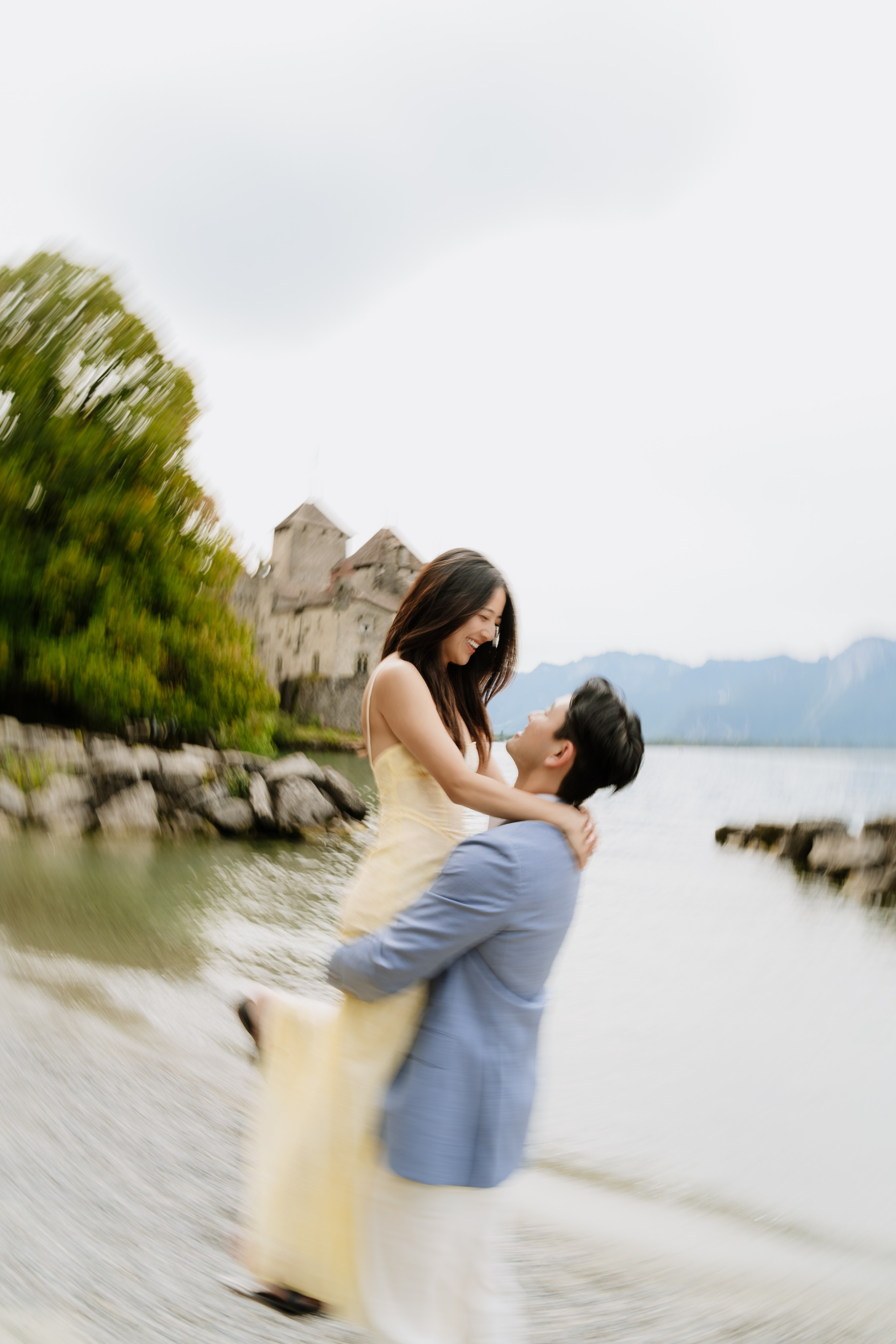 Kristi & Andy | Proposal Montreux. Professional Wedding Photographer Geneva & Romande Switzerland | Tanya Creator