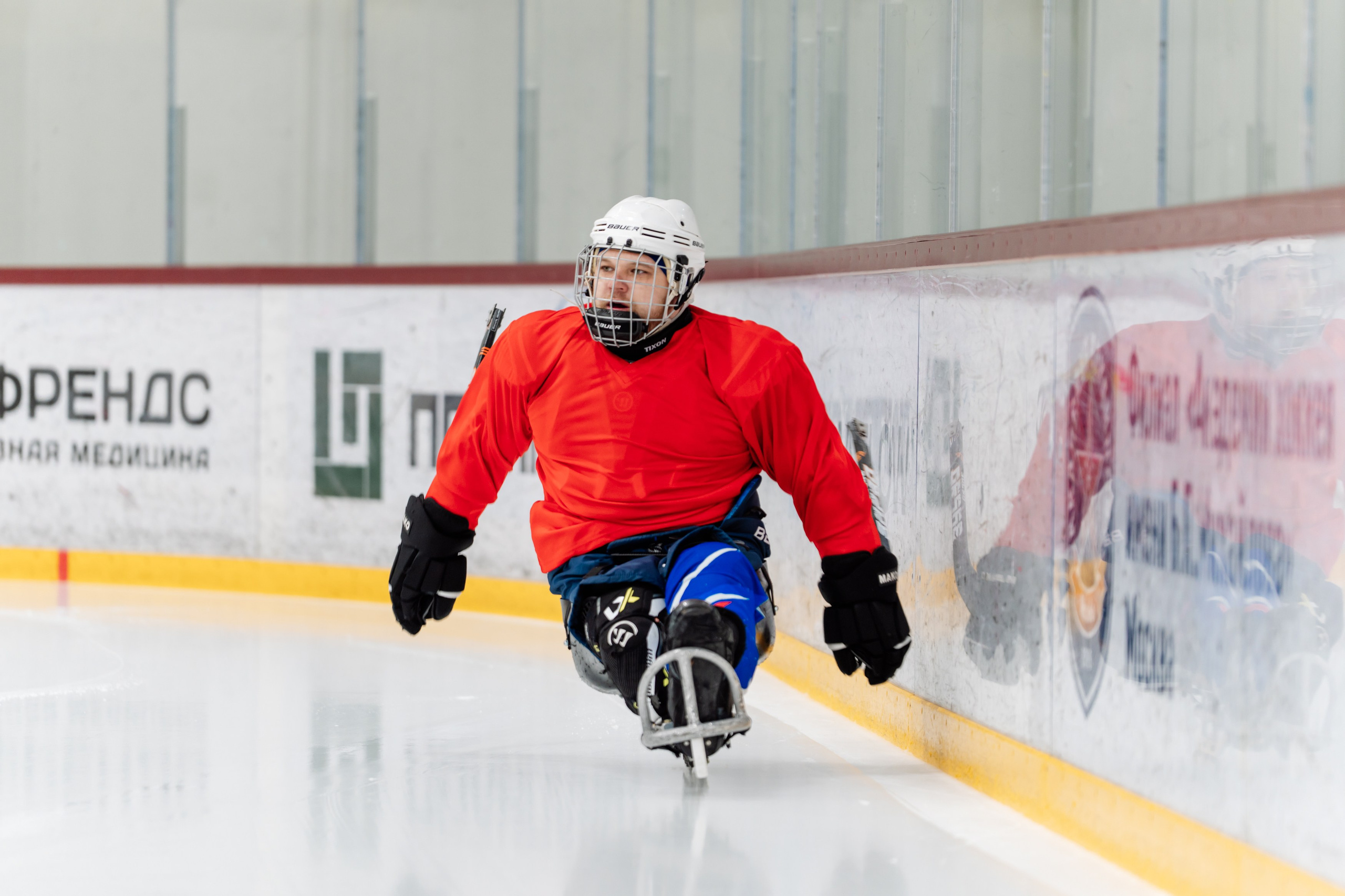 Игра в следж хоккей приуроченная 23.02.26 в арене Сталкер