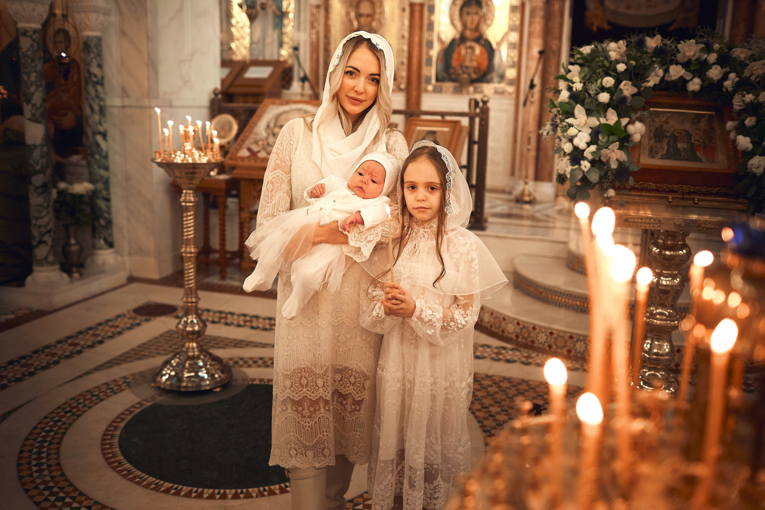 Таинство Крещения. Фотограф Москва|Ясенево Яна Новокрещенных