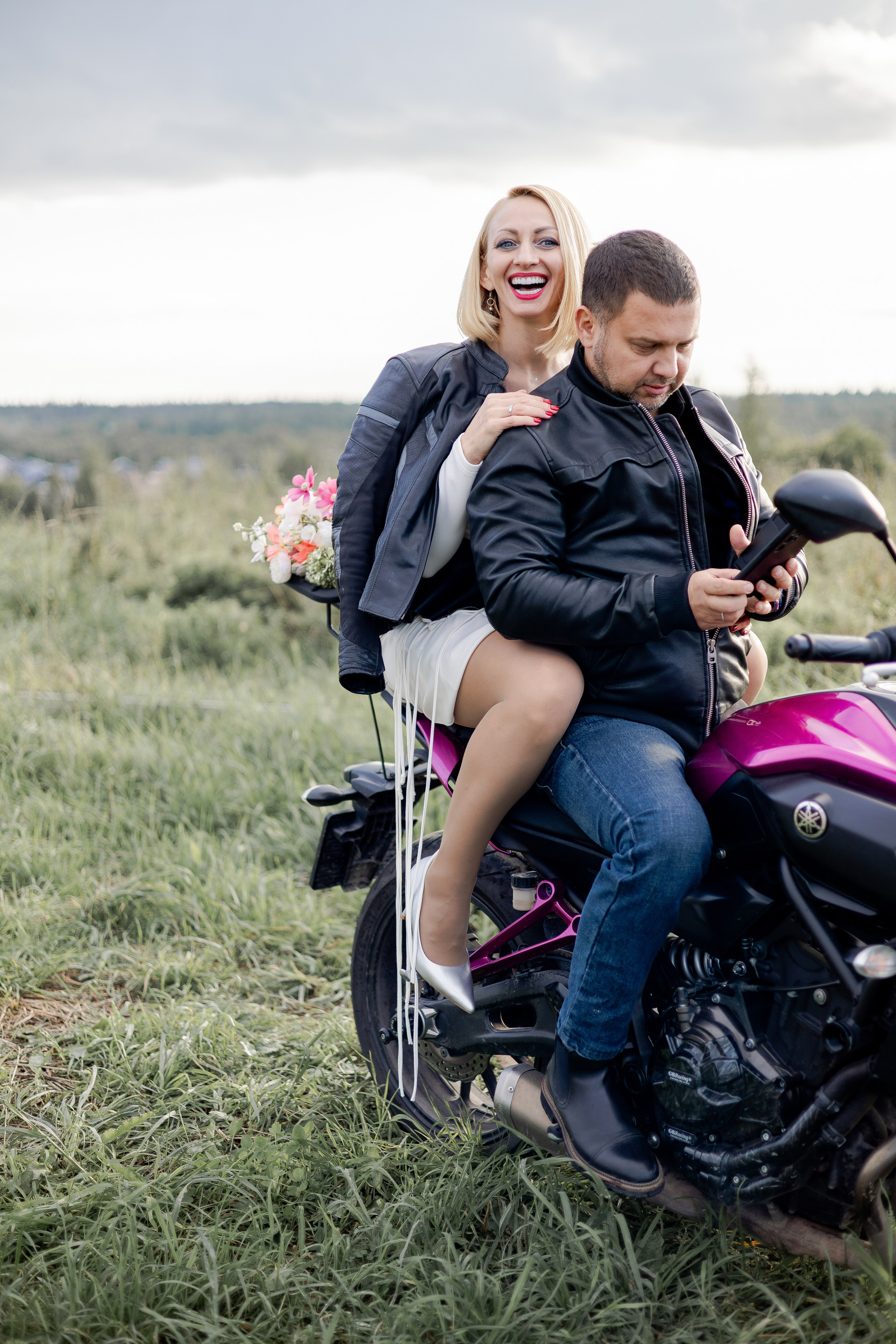 Love Story — любовь на мотоцикле. Свадебный и семейный фотограф в Санкт-Петербурге Макеева Наталья