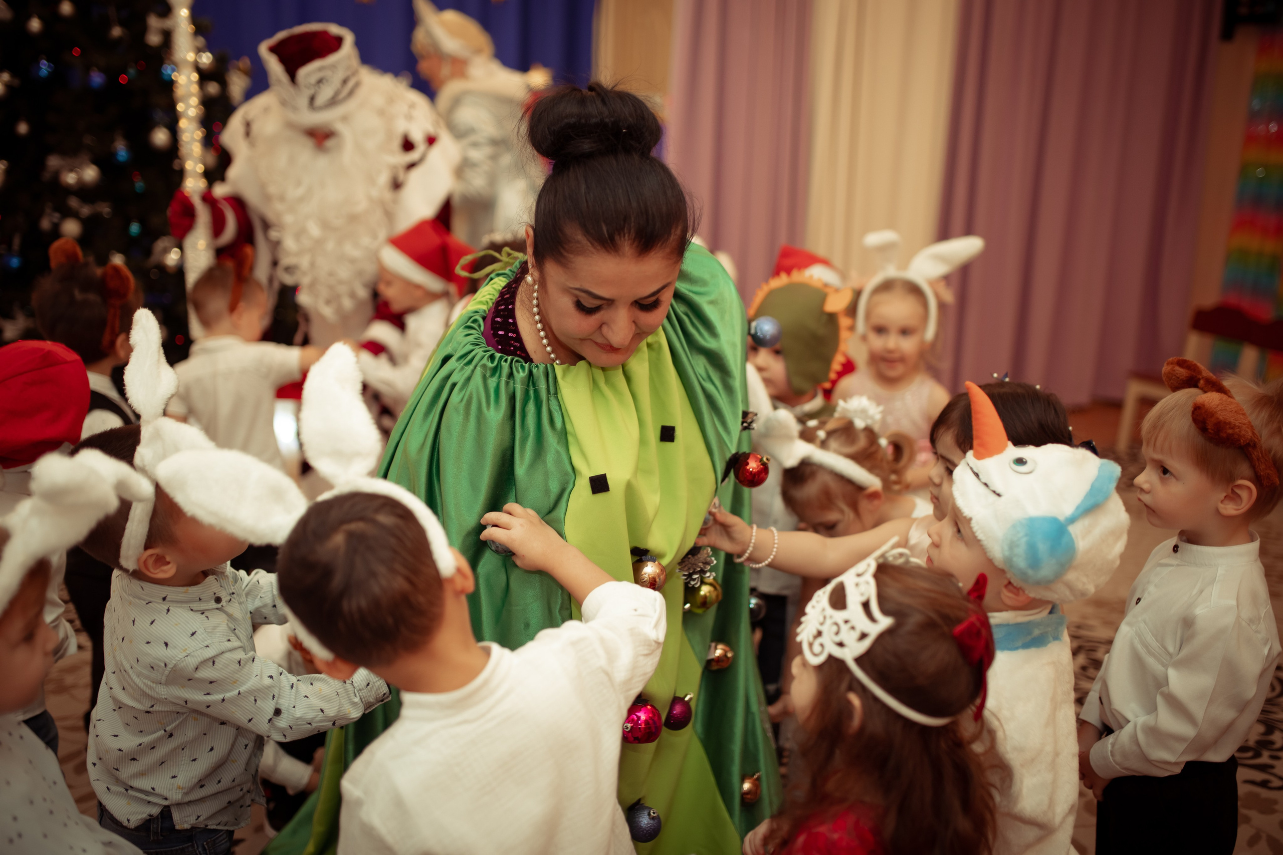 Новогодний утренник в детском саду. Семейный и детский фотограф в Москве Дорогова Екатерина