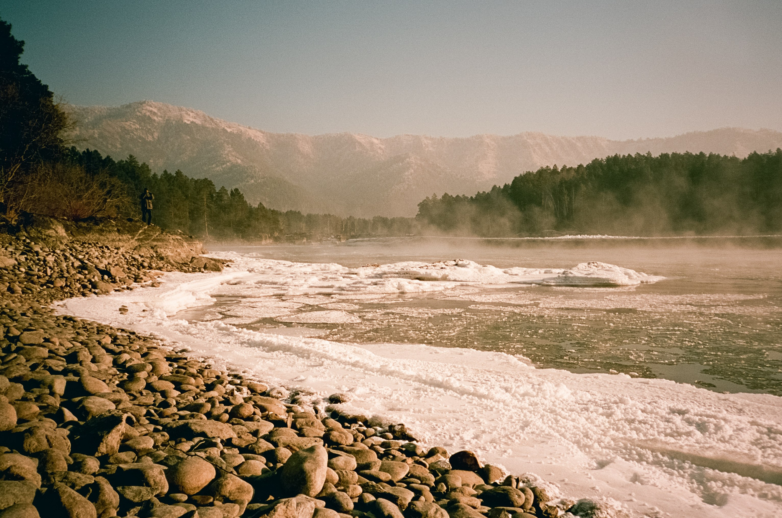 Острова на Катуни и торосы в сильный мороз. Базы Берель и Турсиб. Фотограф-документалист Мария Осокина