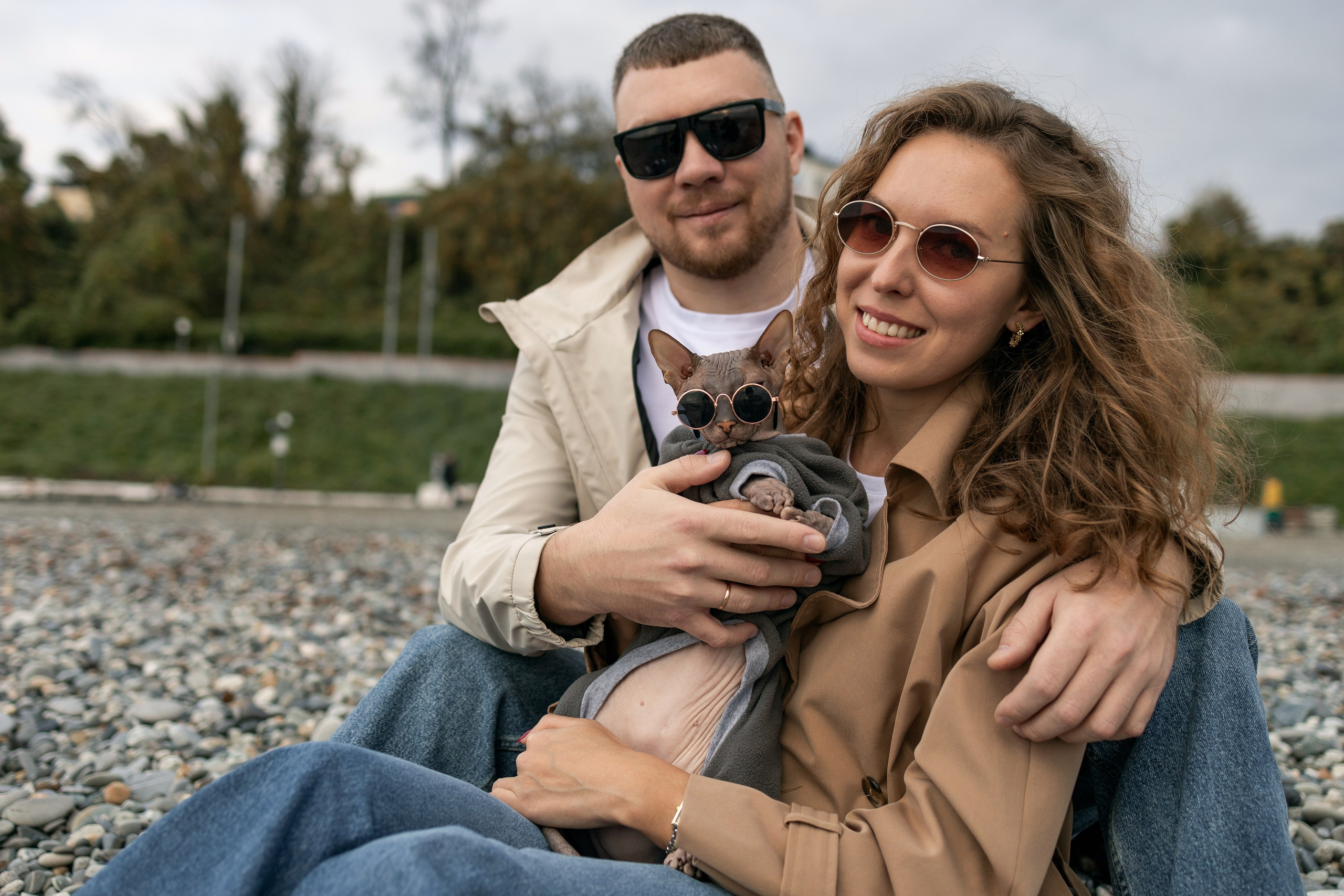 Пётр, Мария и кот Рич. Портретный фотограф и Love story в Сочи