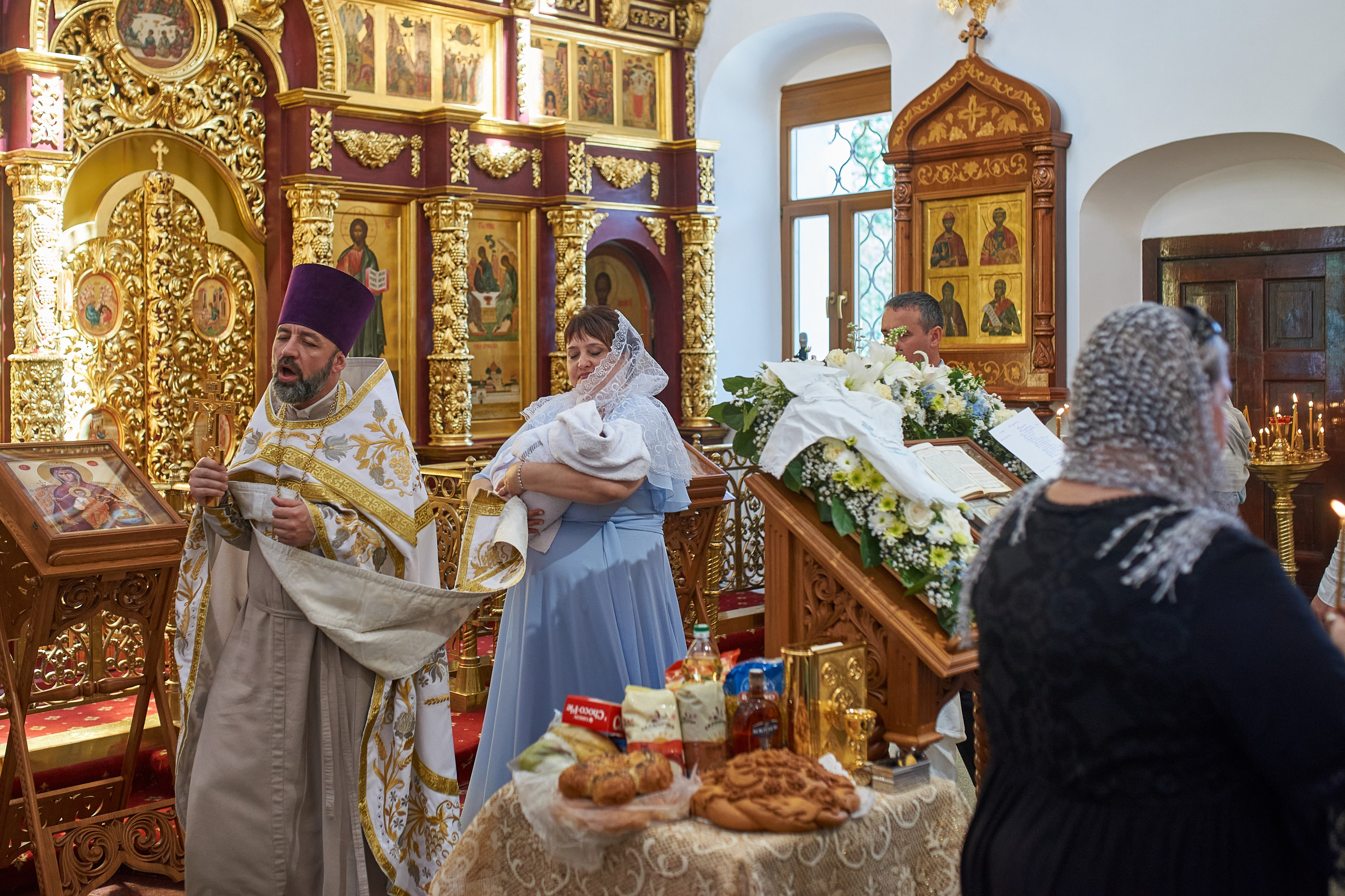 Крещение в  православном храме, Коньково, Москва