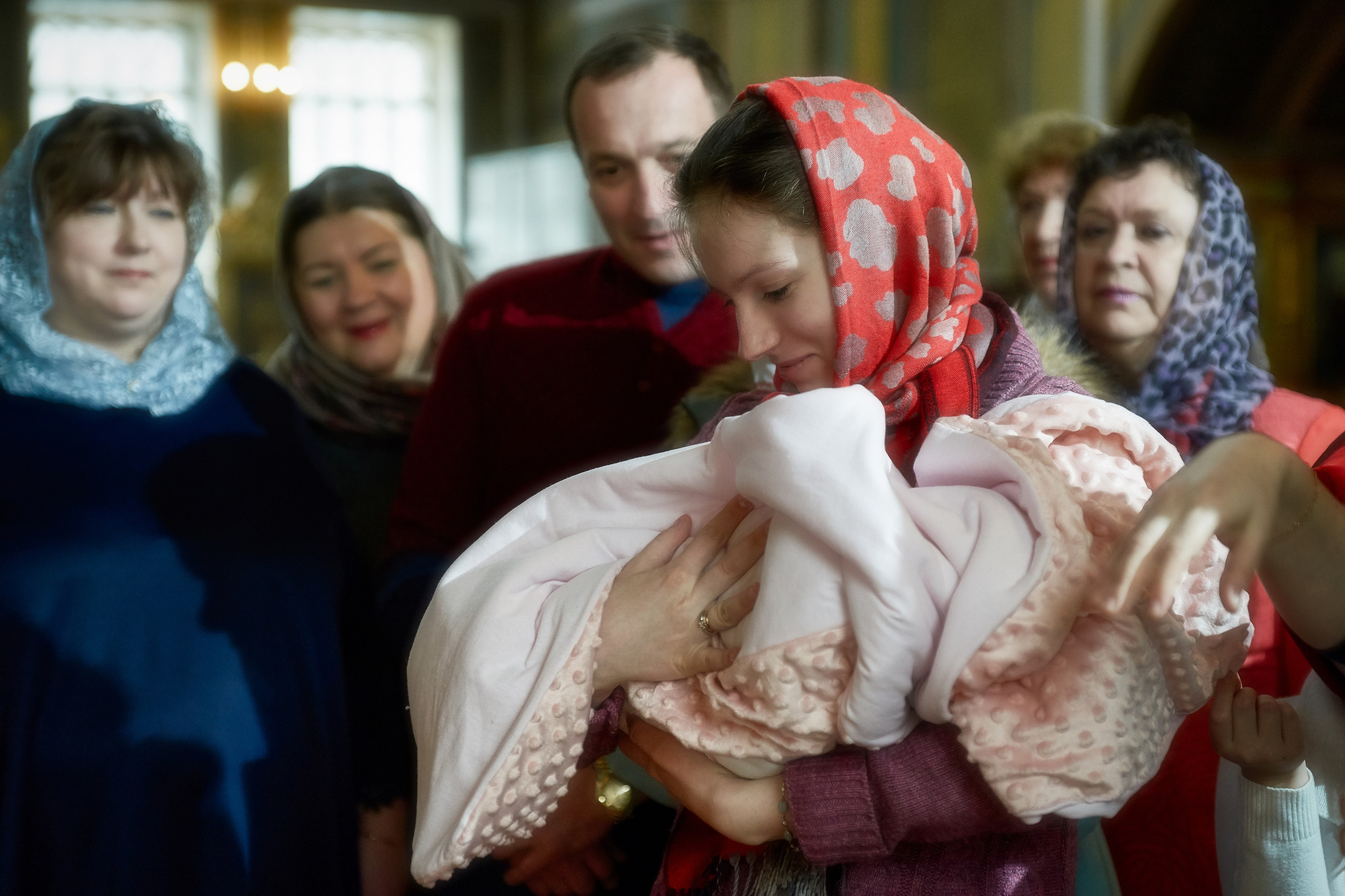 Крещение в церкви.Фотограф Владимир Артамонов