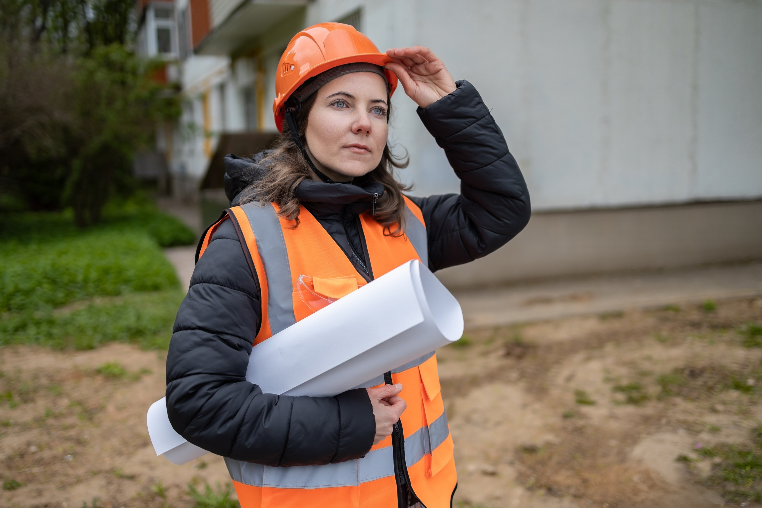 Фотосессия «Стройка» модель Ирина. Репортажный, семейный и студийный фотограф в Москве Демин Алексей