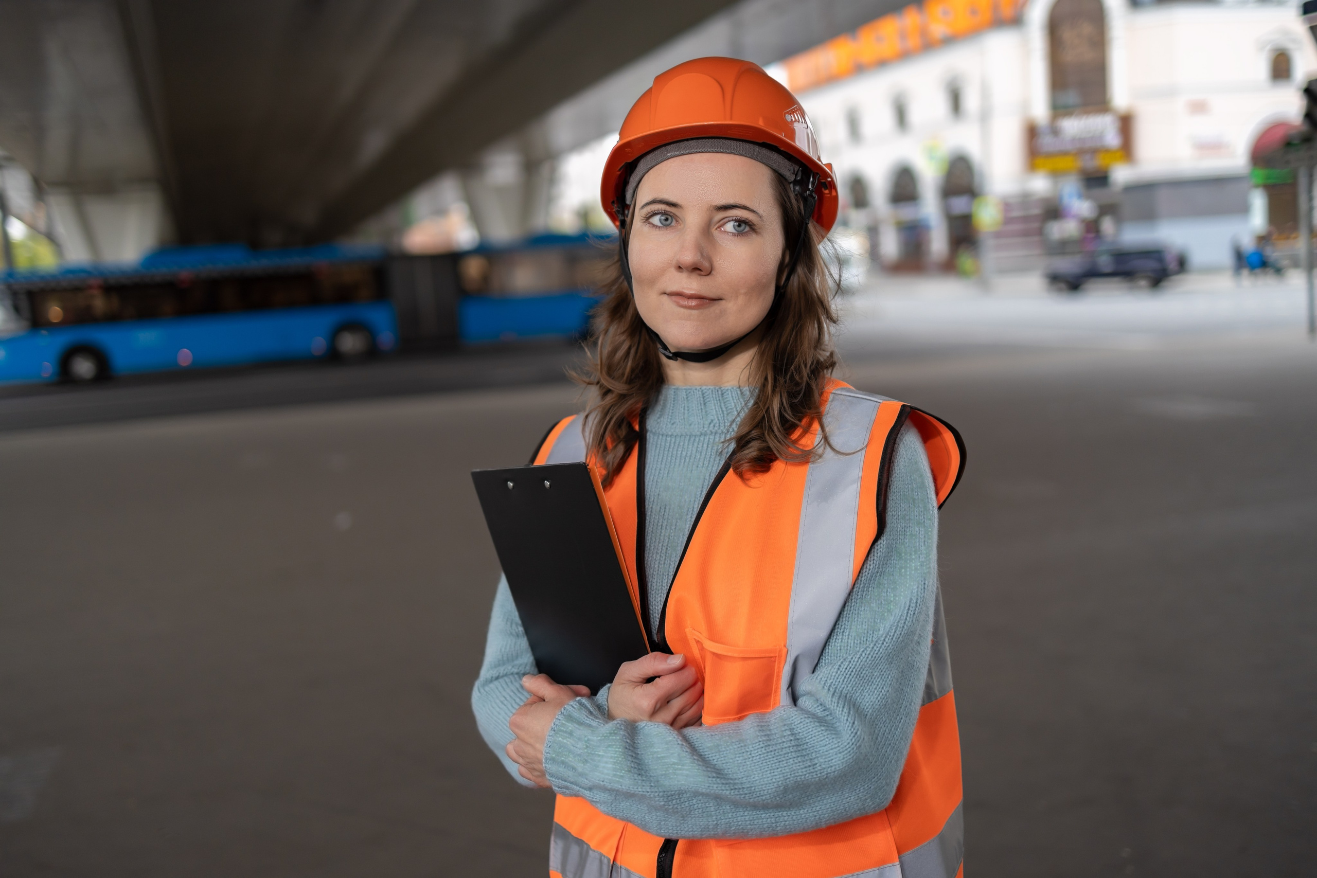 Фотосессия «Стройка» модель Ирина. Репортажный, семейный и студийный фотограф в Москве Демин Алексей